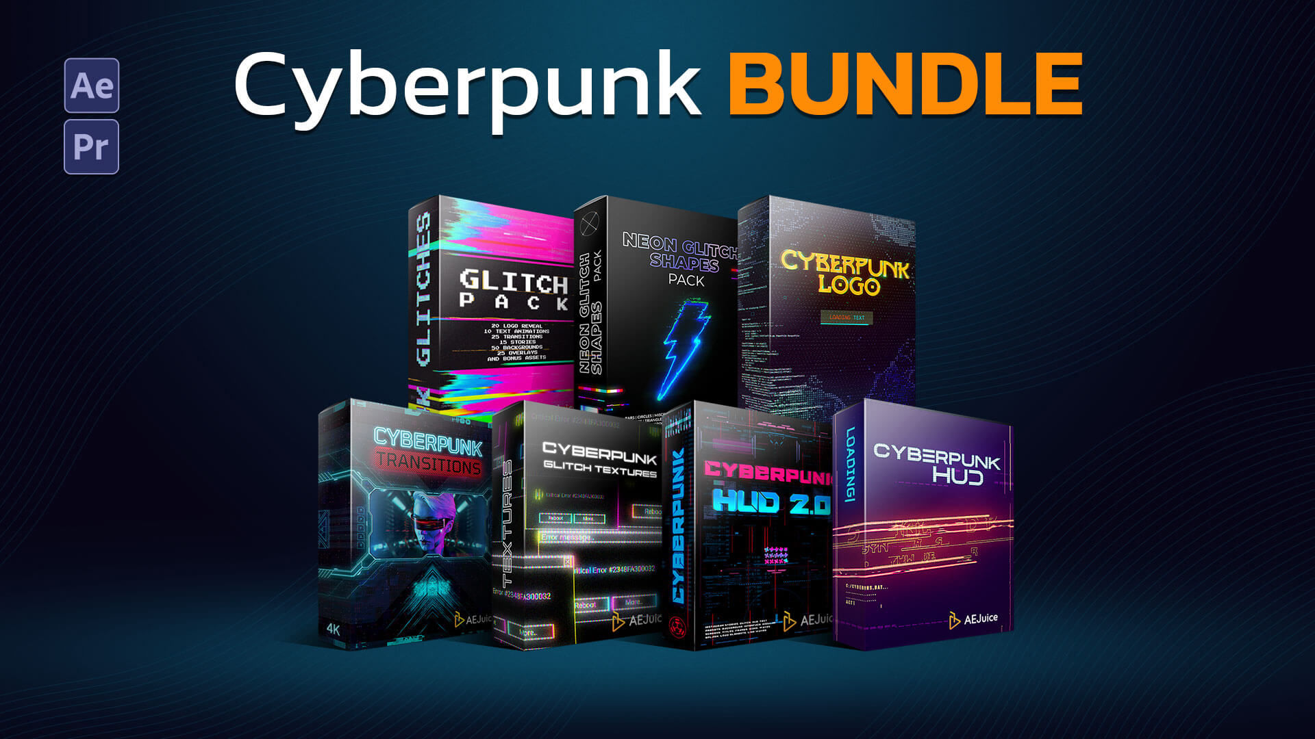 Wallpaper #3mdcE5MBSpphPi3-X_-p134 Cyberpunk Bundle for After Effects and Premiere Pro Aejuice