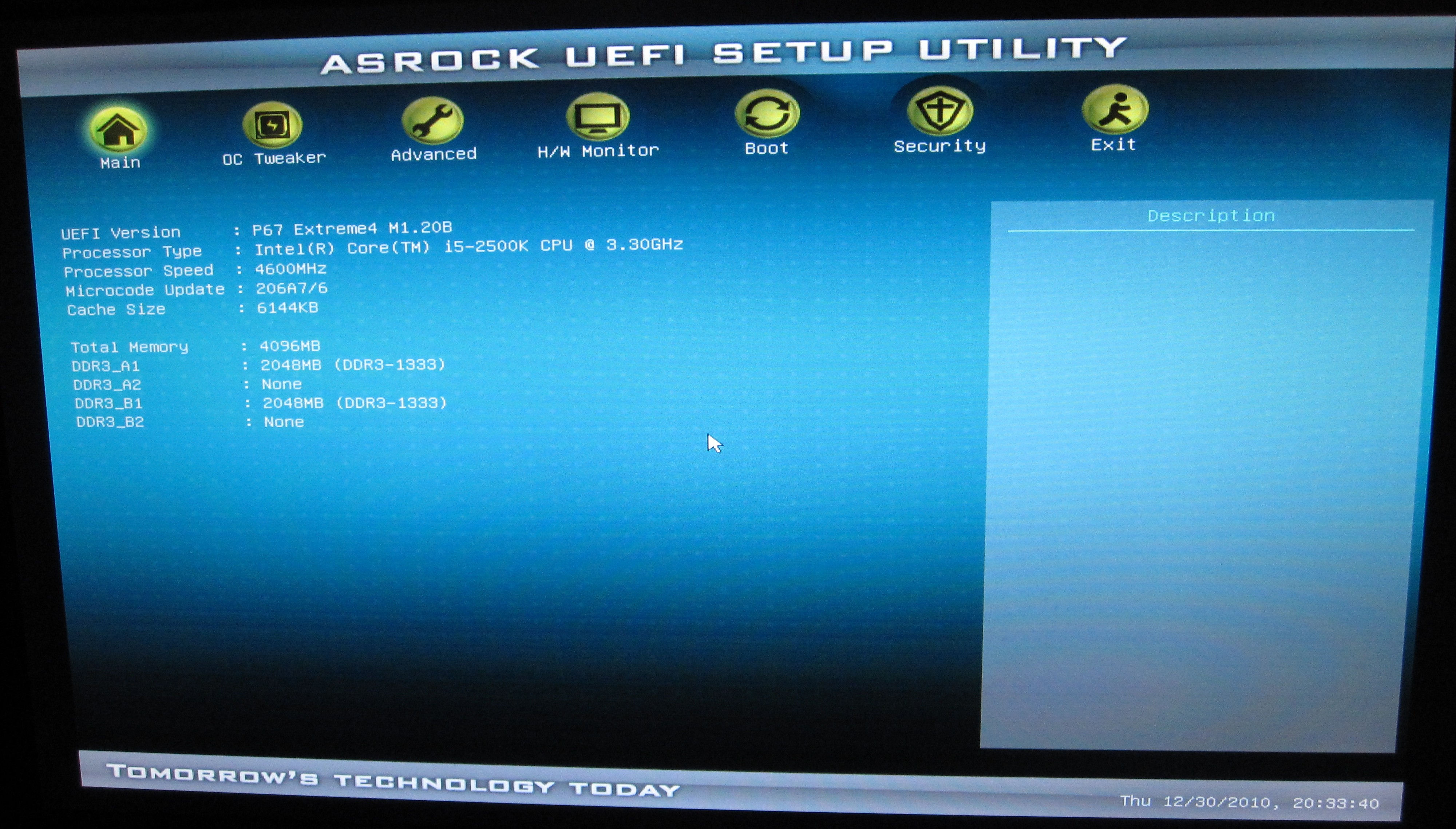 Wallpaper #MRkCFY8BtGB6xQ78JWrr31 Test Setup Uefi Welcome to Sandy Bridge with the Asrock P67 Extreme4
