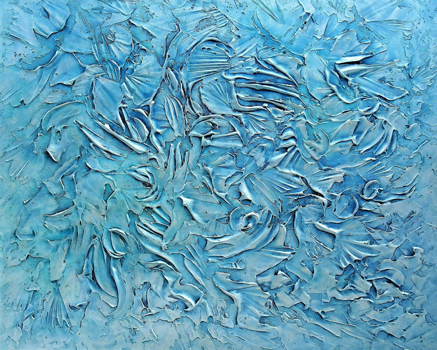 Wallpaper #1GfmC5MBSpphPi3-WtvR58 Lost in the Moment Abstract Blue Teal Coastal Art with 3D Dimensional