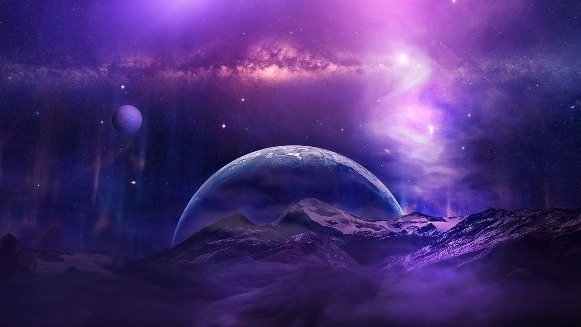 Wallpaper #KWf4-ZIBSpphPi3-E48Y427 Purple Universe Backiee