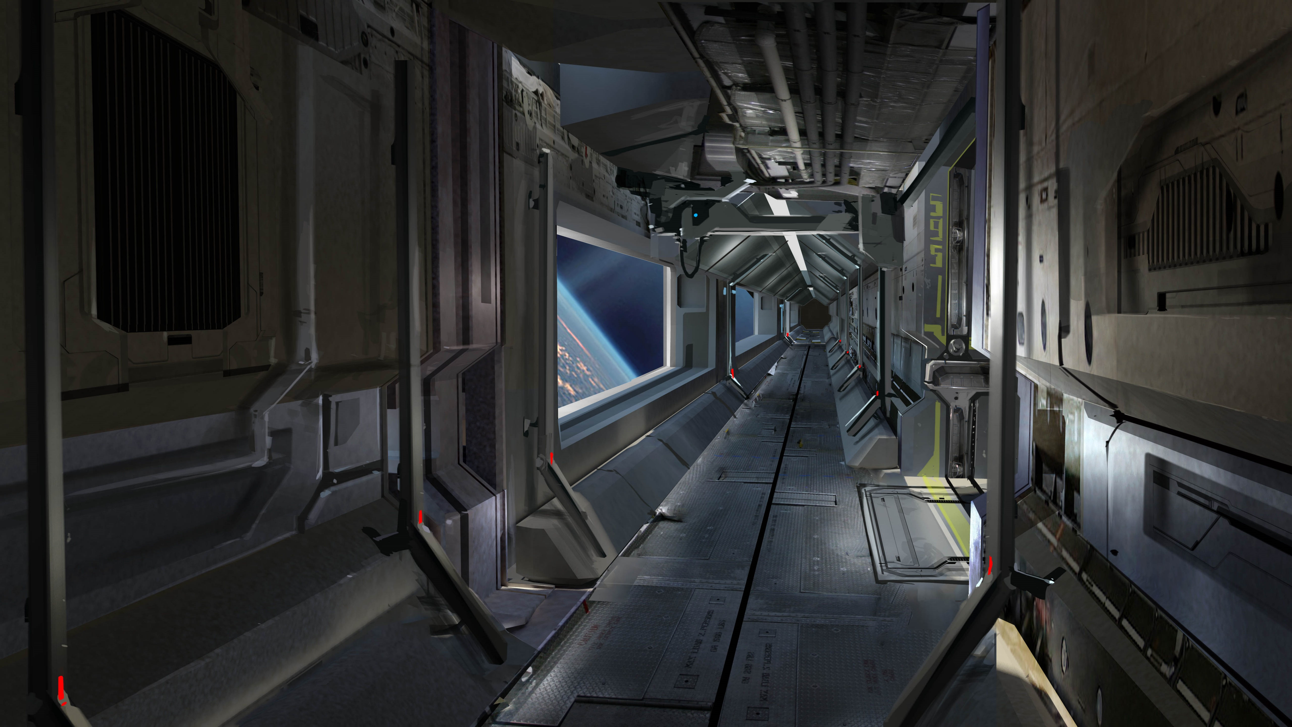 Wallpaper #rxmbHo8BtGB6xQ780nmM54 Sci Fi Spaceship Interior Concept Art Wallpaper Backiee
