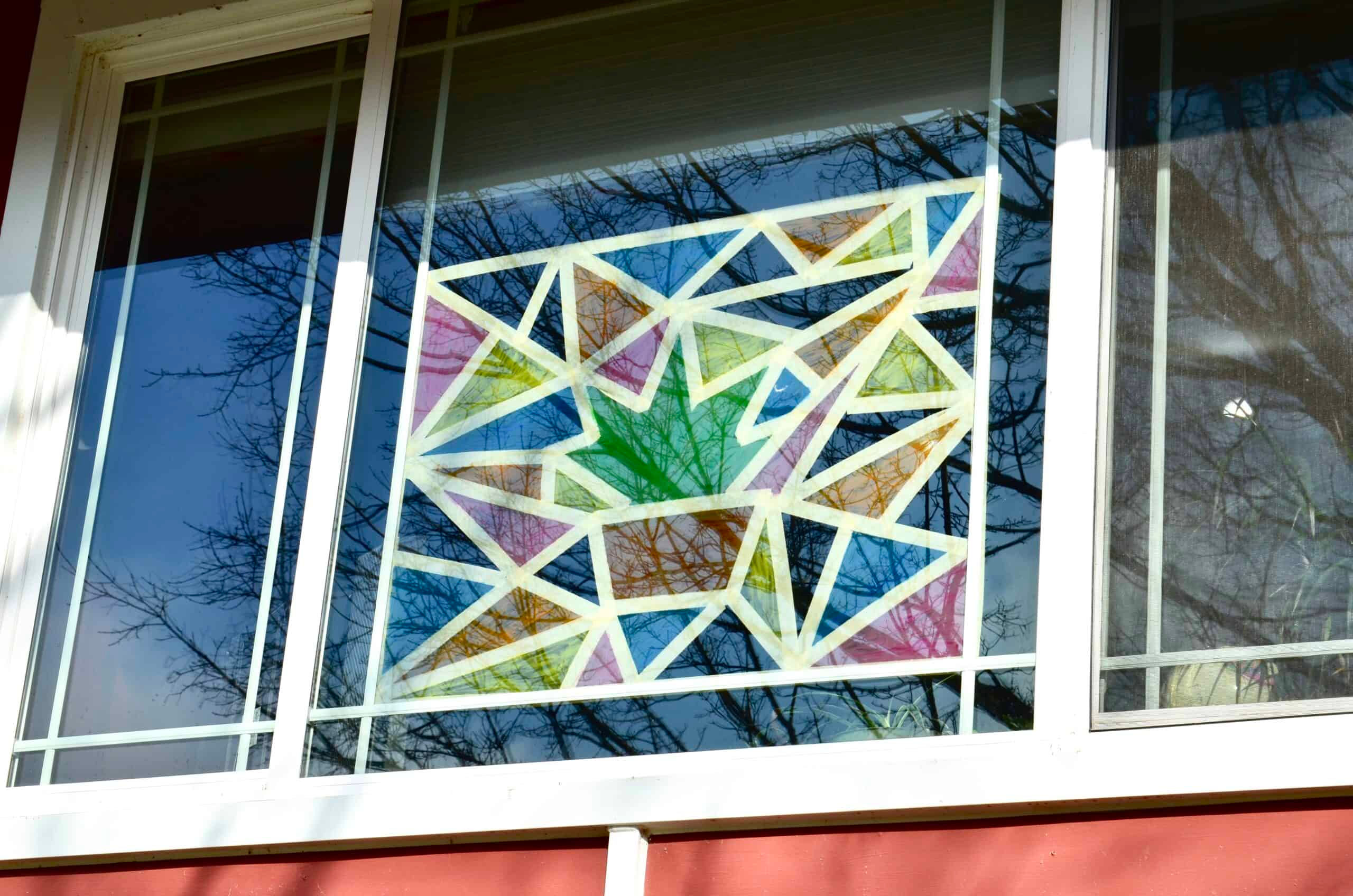 Wallpaper #5be1b Diy Stained Glass on Old Window Pane with Design Masters Tint It