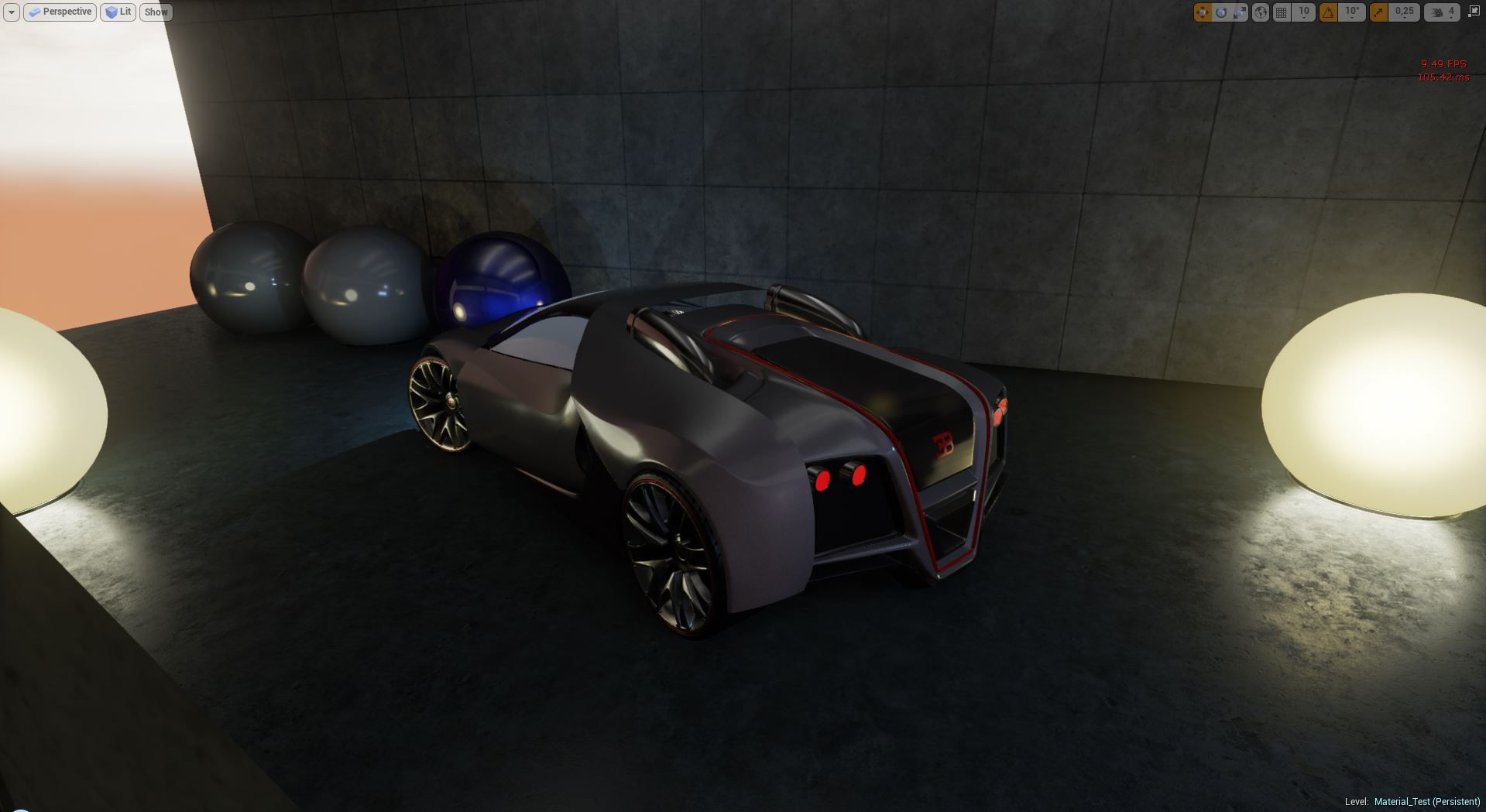 Wallpaper #OmhGGZMBSpphPi3-bhZg48 Ue4 Bugatti Renaissance Project Material Testing Wip Polycount