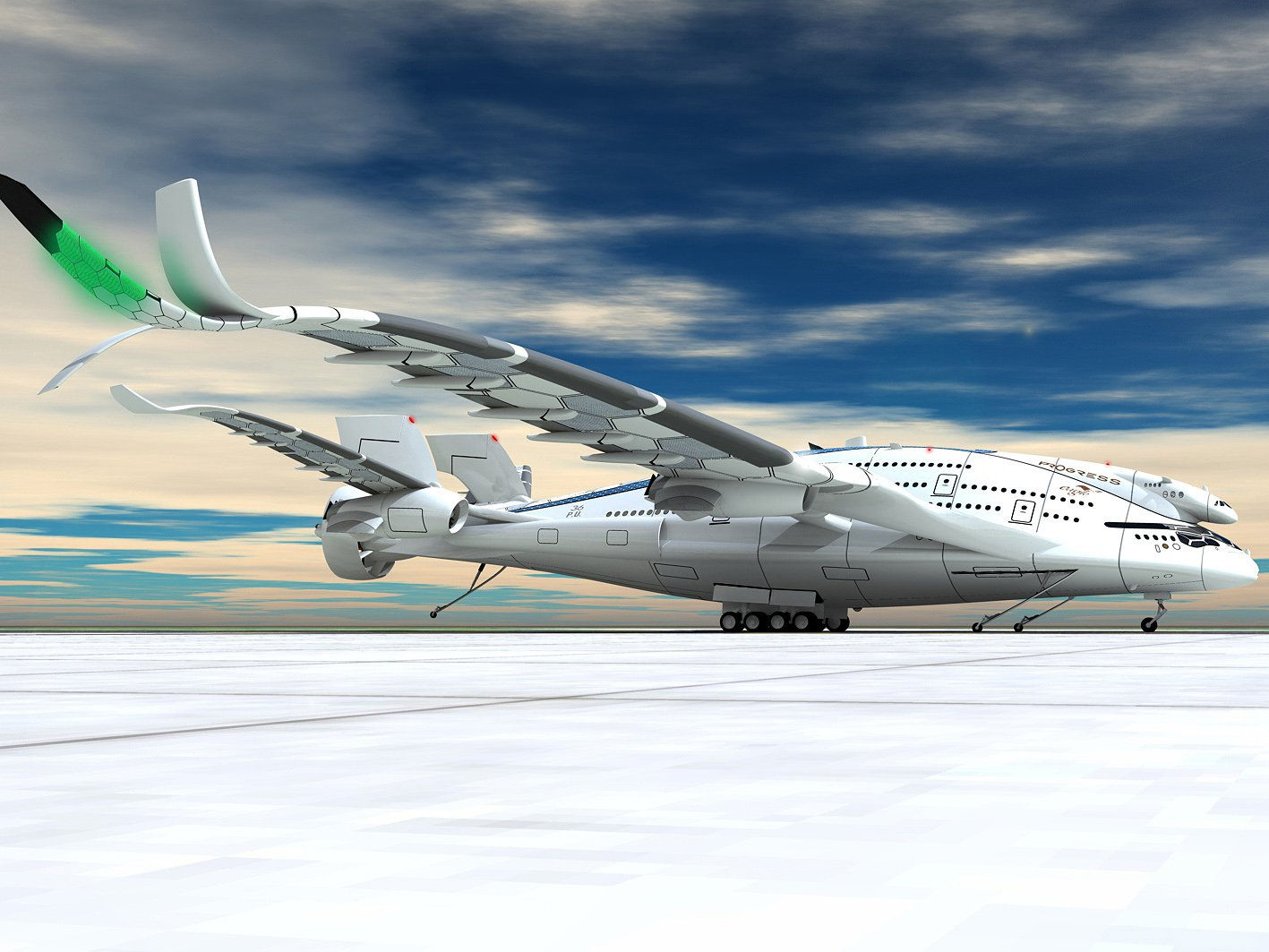 Wallpaper #xP82a5MB3lSXT3zU3-f_5 Have a Look at the Incredible Futuristic Airplane of the Future Video