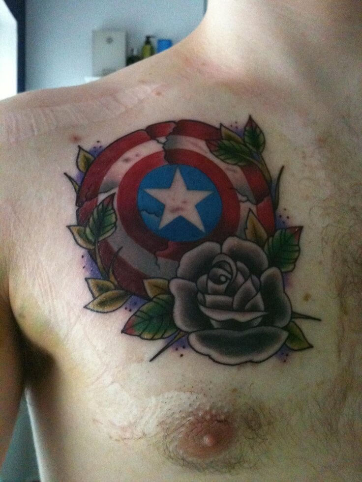 Wallpaper #P5zO4JIBZHQxiYarB7hG92 Huge Captain America Shield Tattoo Collection