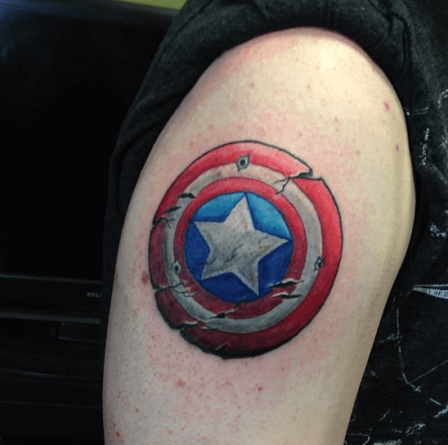 Wallpaper #P5zO4JIBZHQxiYarB7hG27 Huge Captain America Shield Tattoo Collection