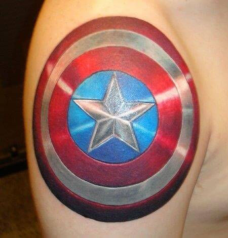 Wallpaper #P5zO4JIBZHQxiYarB7hG23 Huge Captain America Shield Tattoo Collection