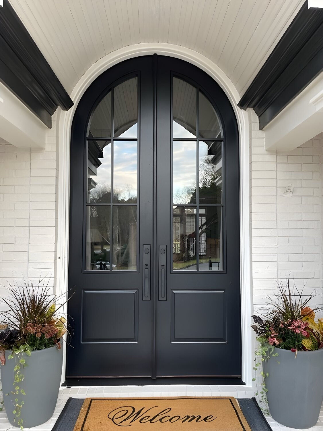 Wallpaper #Y2dcCpMBSpphPi3-fNSn76 Custom Modern French Arched Double Entry Doors Masterpiece Doors
