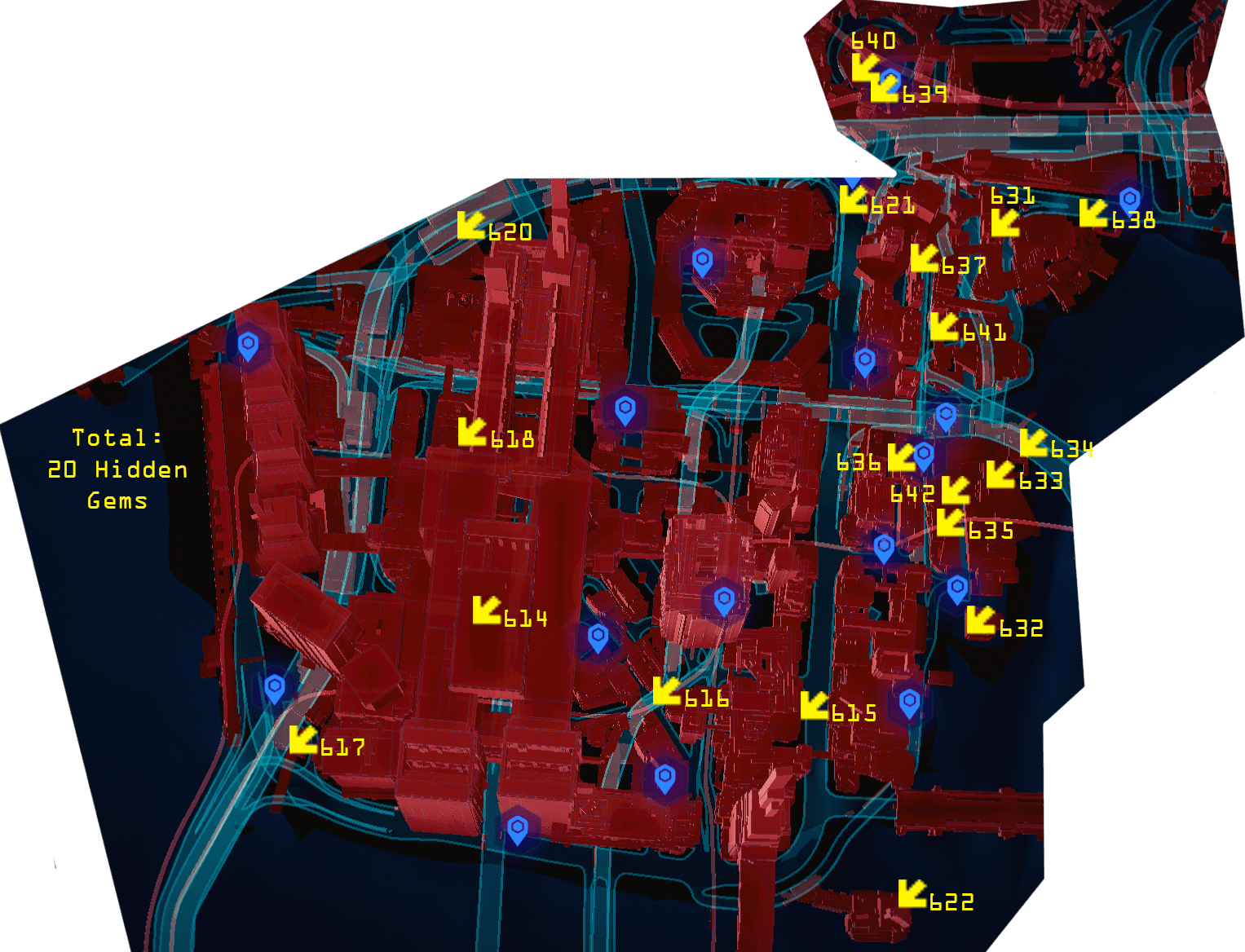 Wallpaper #aECWMZMBJhL2WPbapse-26 Cyberpunk 2077 All Hidden Gems Locations with Maps