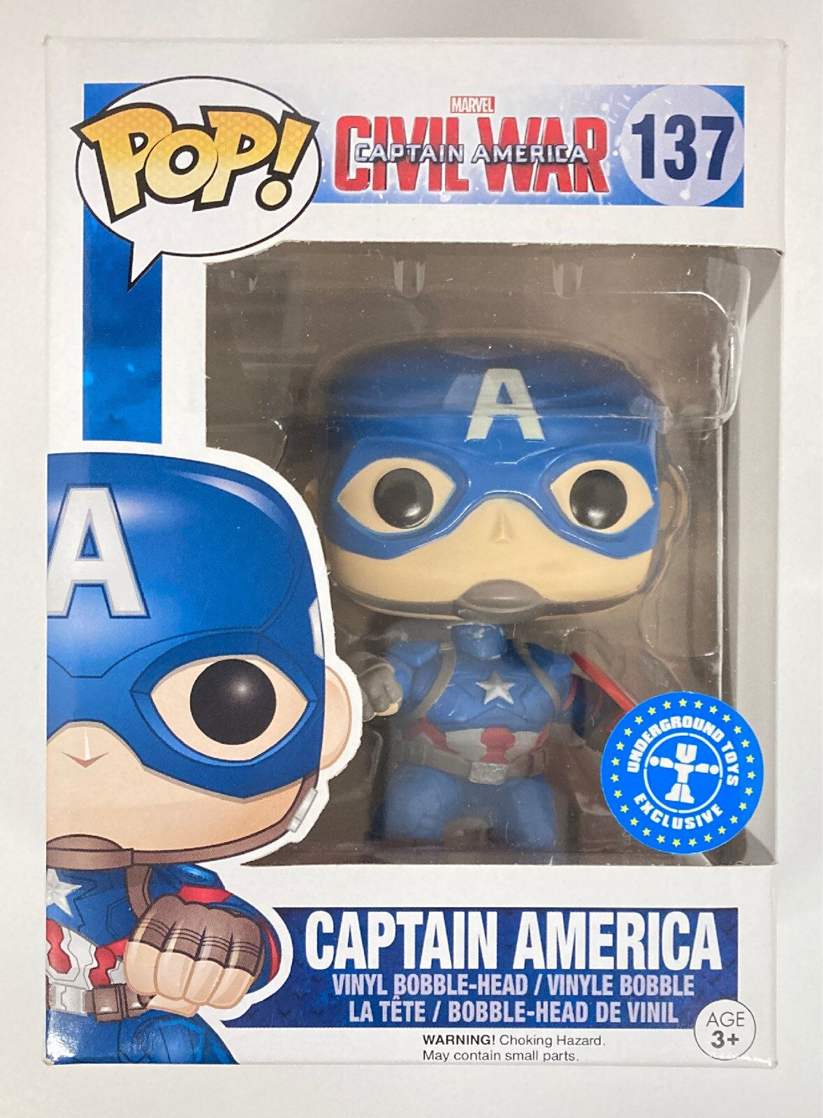 Wallpaper #_aV-OJMBVBiSkHCa5Y3h17 Funko Pop Marvel Captain America Civil War Version 137