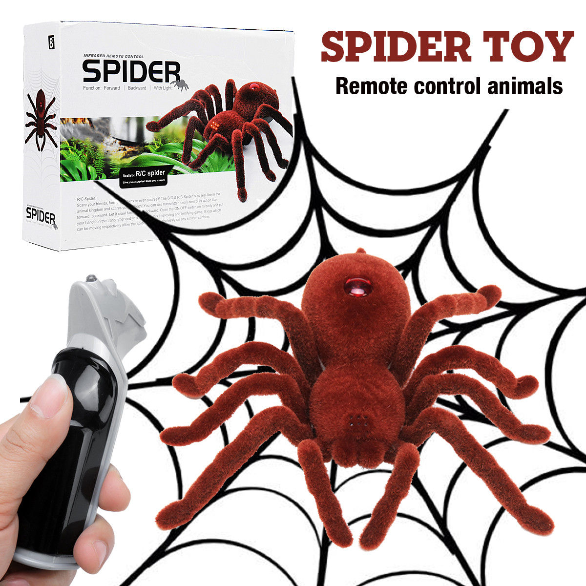 Wallpaper #CfQhOpMBKFX8bn3r83gp59 New Remote Control Spider Novelties Toys April Fools Day Gift