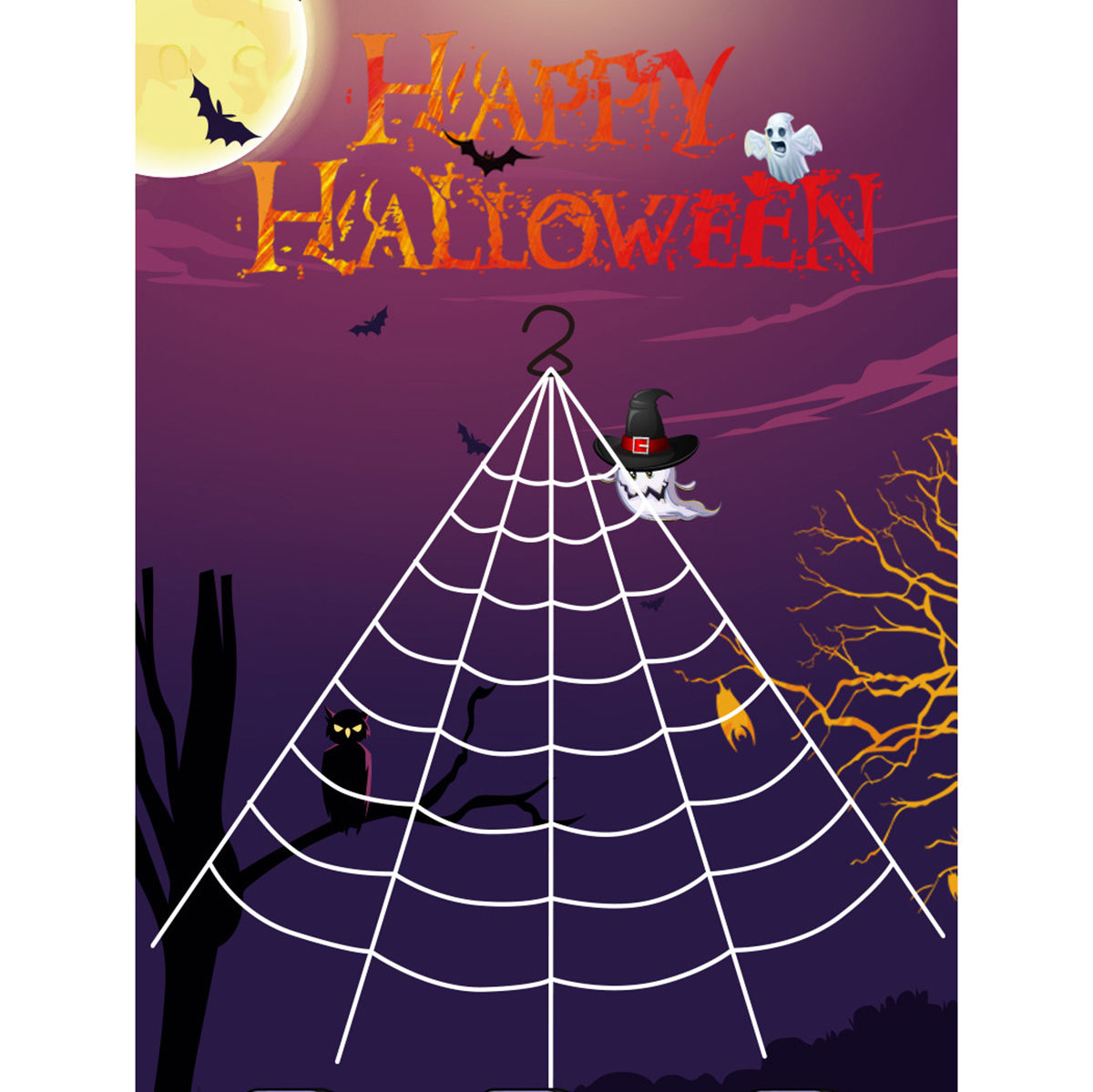 Wallpaper #yP_JaJMB3lSXT3zUg-SK226 Halloween Decorations Spider Web Triangular Mega Outdoor Graveyard