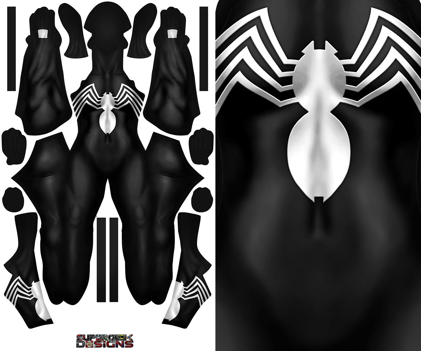 Wallpaper #OjHeNZMB5zzyi_yYs1js275 Female Symbiote Pattern File Supergeek Designs