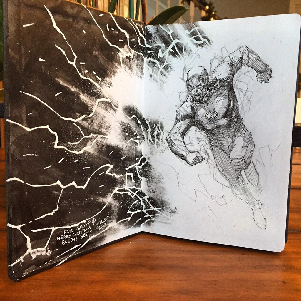 Wallpaper #xGdJ95IBSpphPi3-d4V5116 Jim Lee Flash Sketch