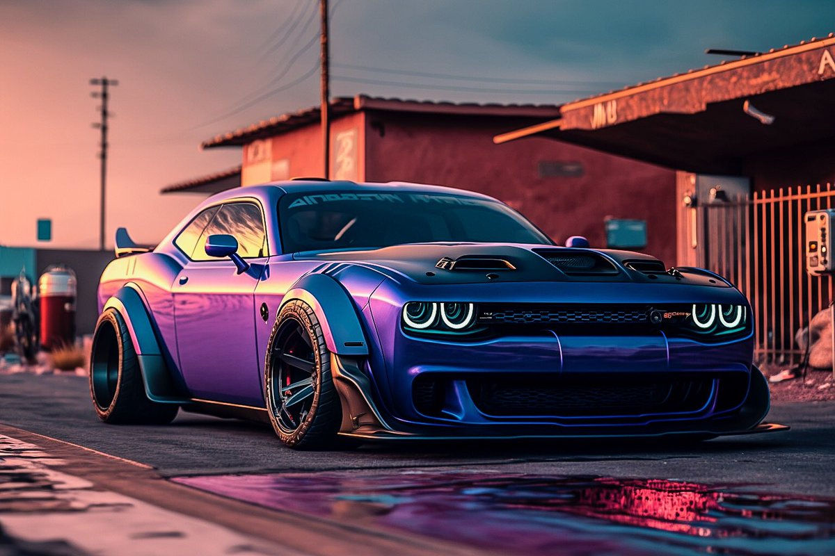 Wallpaper #eWeiBZMBSpphPi3-Hb37217 Kezojofy on Twitter Dodge Hellcat Red Eye Midjourney Aiart