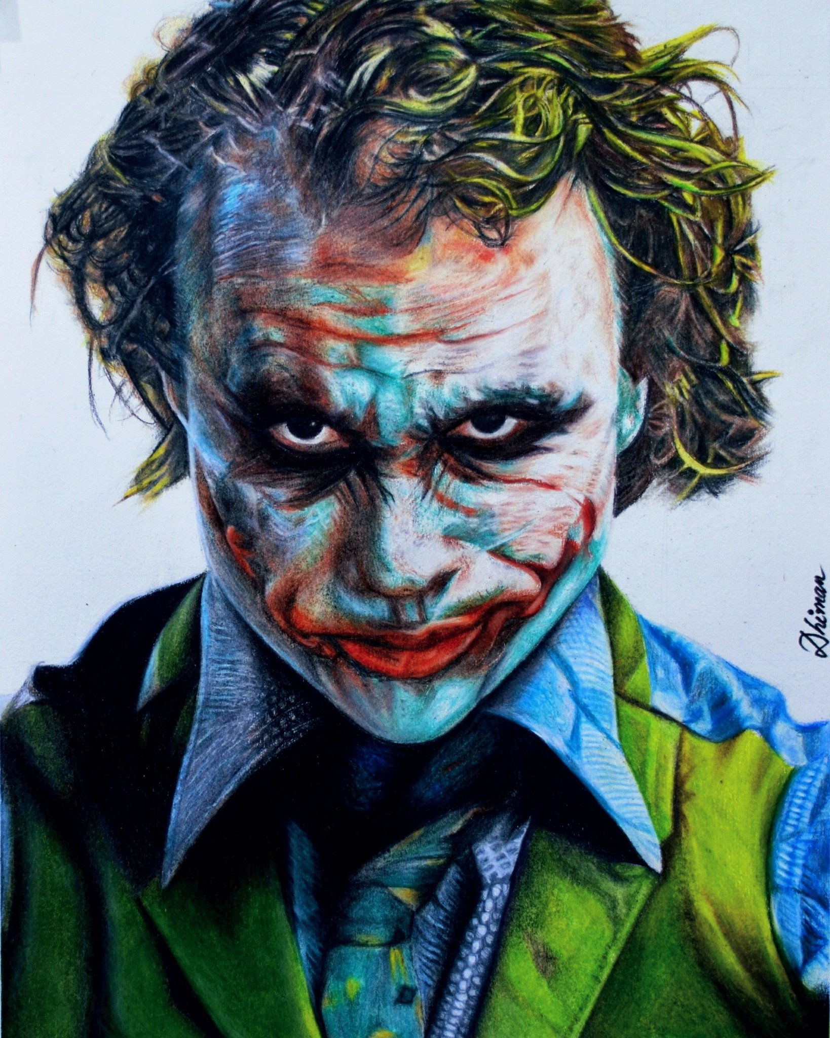 Wallpaper #FGdoEJMBSpphPi3-TvPv40 Heath Ledger Joker Drawing