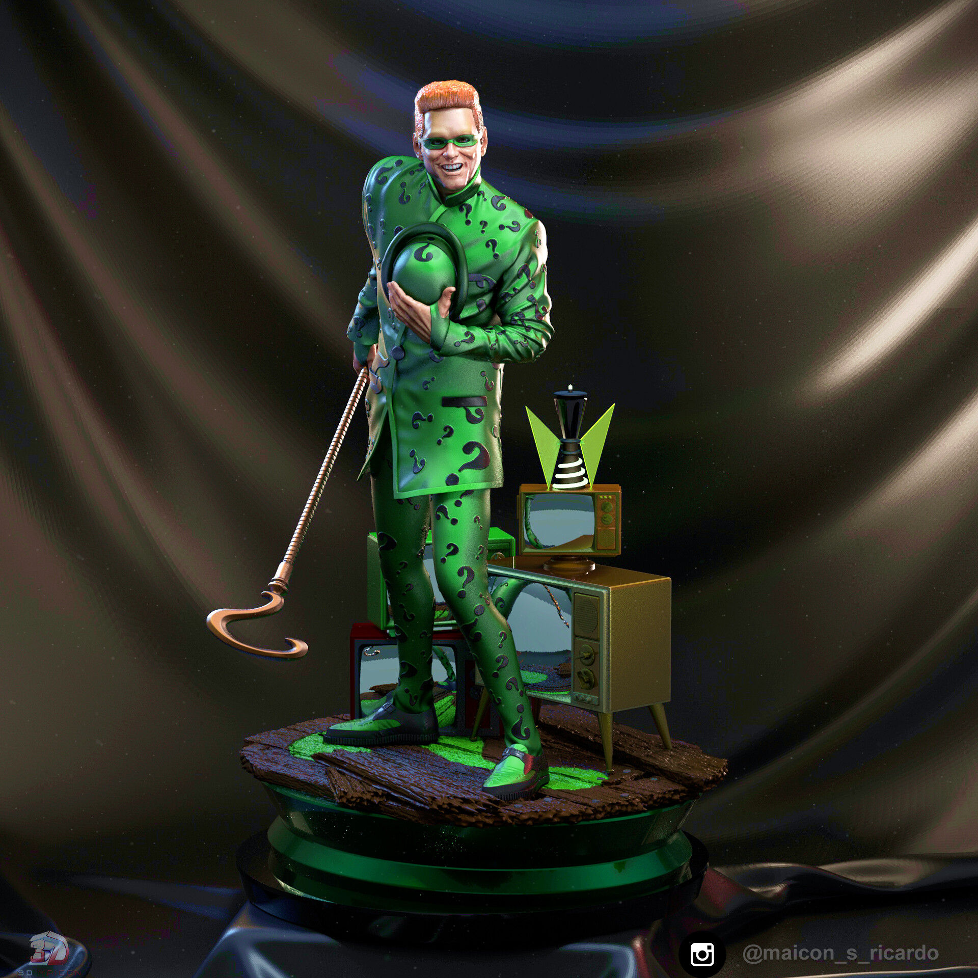 Wallpaper #KhnQLo8BtGB6xQ78MJbO49 Batman Notes on Twitter Fan Made Batman Forever Statue Jim Carrey as