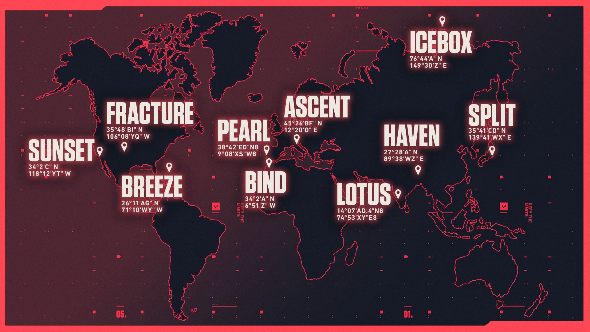 Wallpaper #ULgm2pIBJvJKYCmEzfDe411 Valorant Map Locations Lucia Ronica