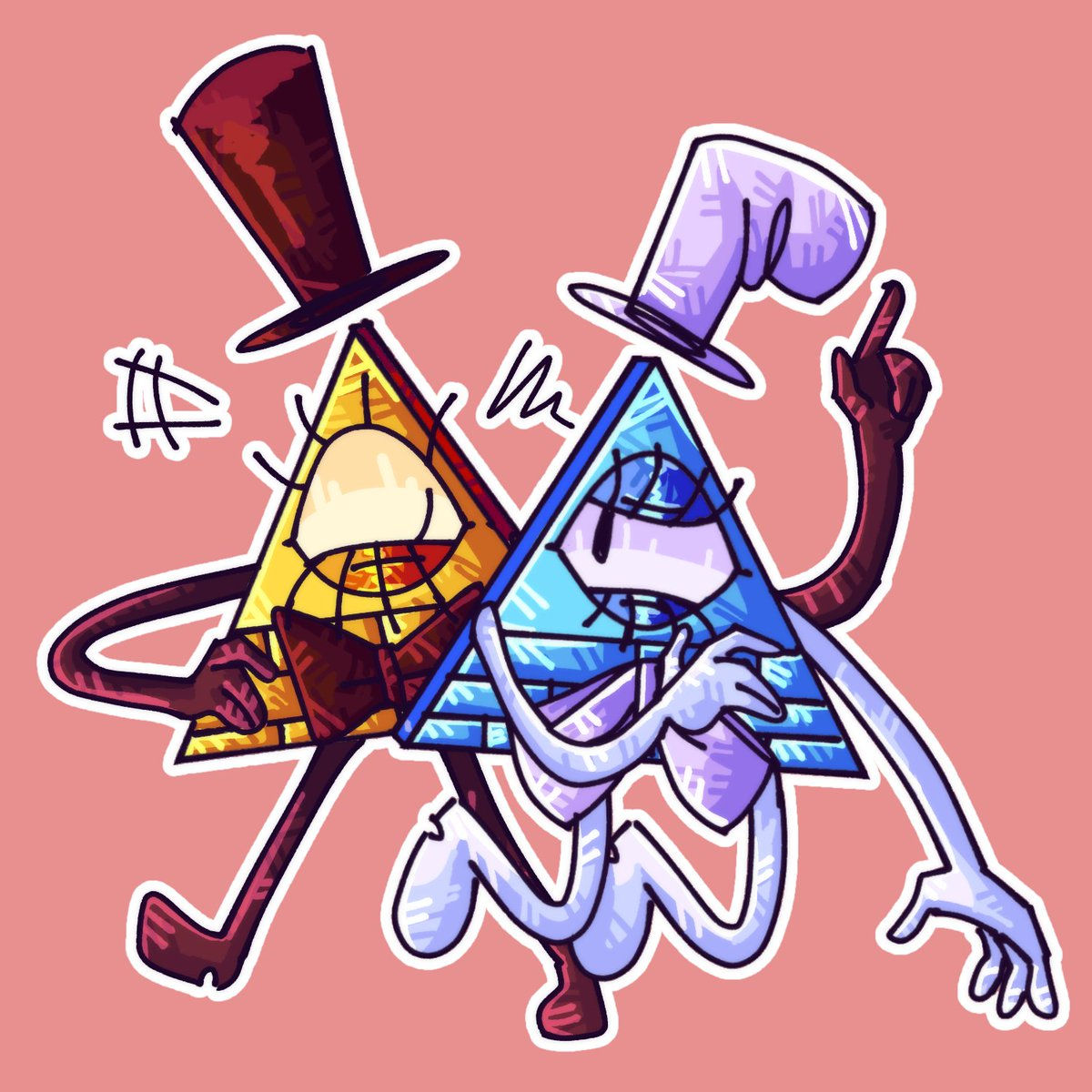 Wallpaper #yGeGApMBSpphPi3-qq-c93 Daily Bill Cipher Doodles on Twitter 69 Billtober Day 14 with