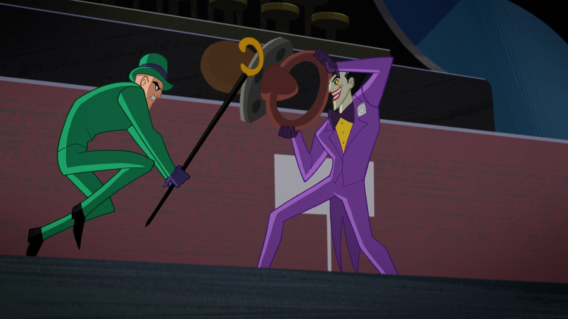 Wallpaper #gwAR7I4BSdW8dNouPhOA17 The Worlds Finest Pa Twitter the Joker and the Riddler Duke It Out