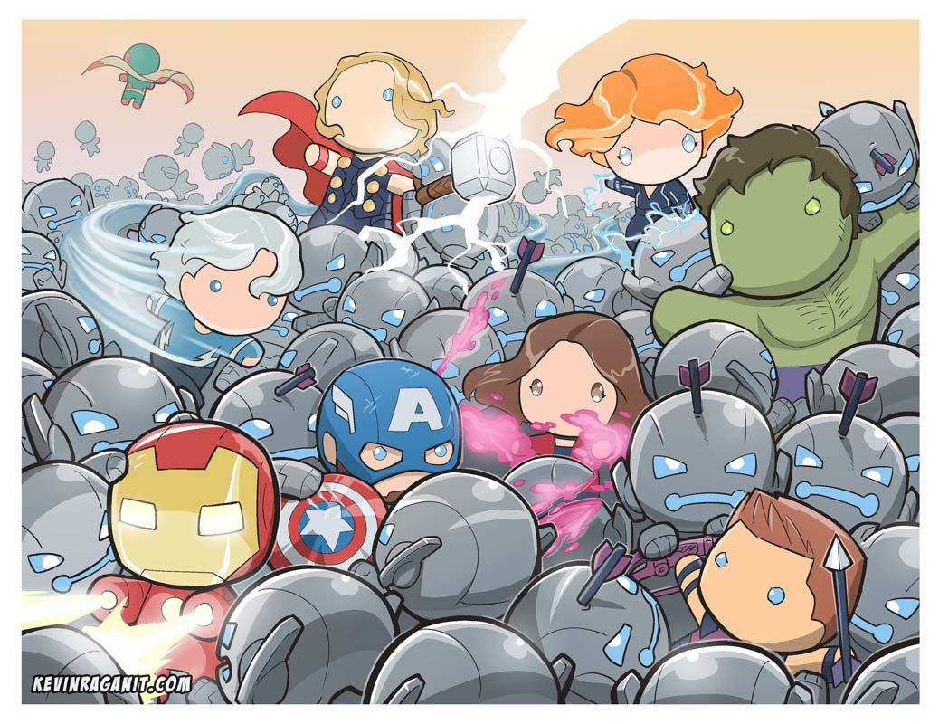 Wallpaper #91cb9 Chibi Avengers Svg Clipart Bundle Cut File for Cricut Instant Download