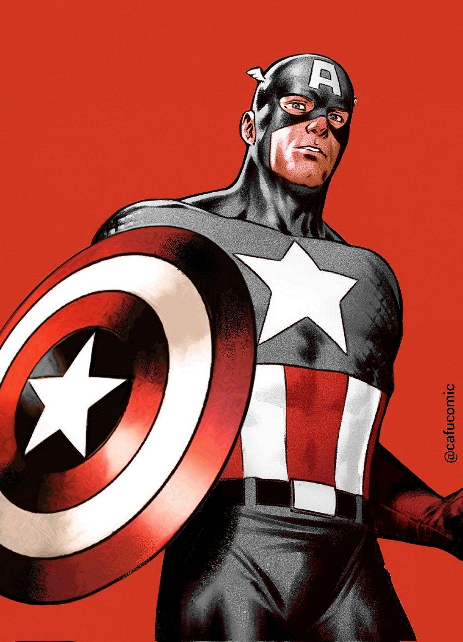 Wallpaper #nmf8B5MBSpphPi3-LMhQ163 Captain America Comic Art