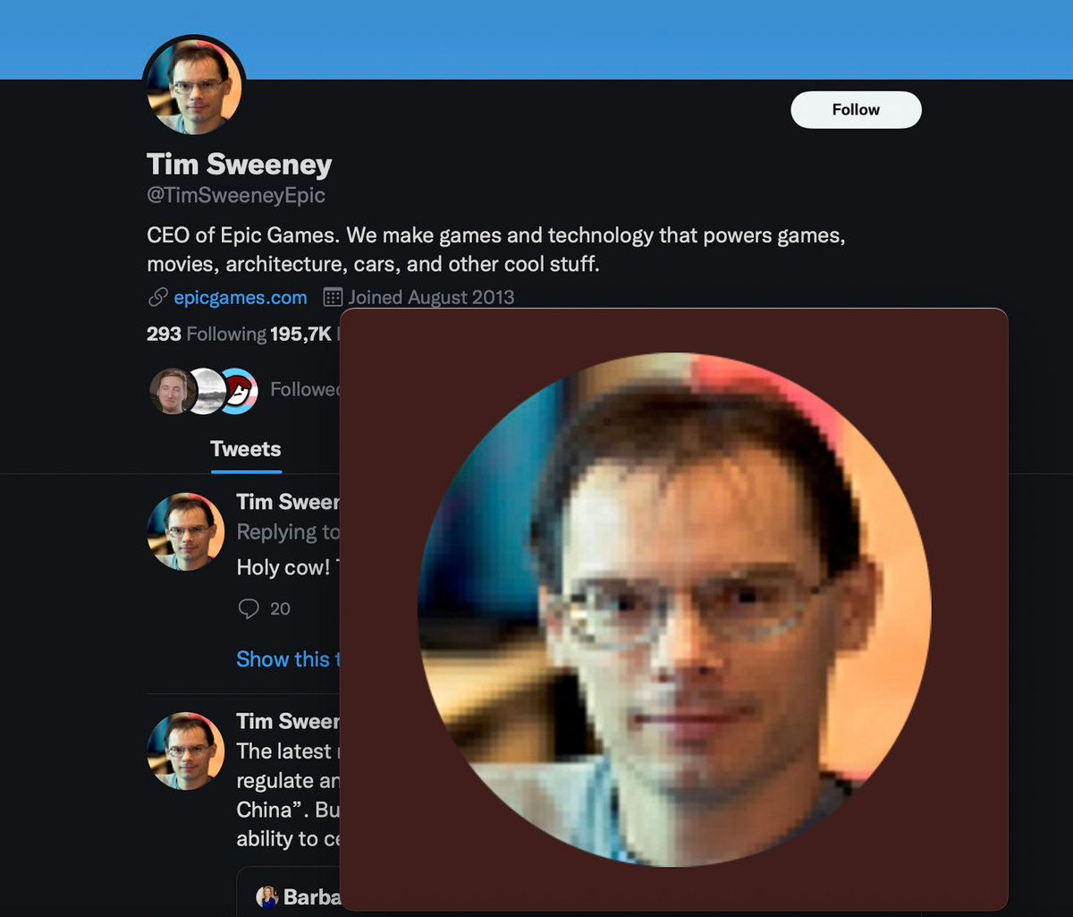 Wallpaper #N2gOGpMBSpphPi3-5BoP239 F4mi on Twitter My Headcanon for Tim Sweeney is That Hes a