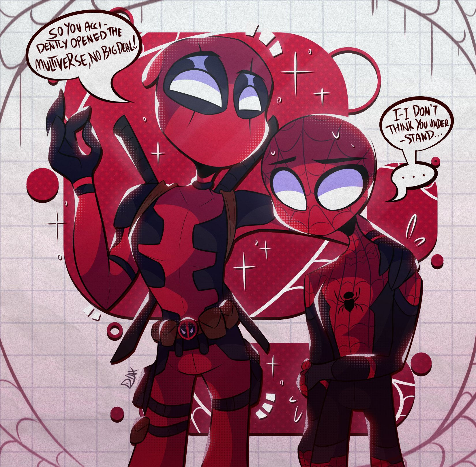 Wallpaper #7BGlM5MBXrlMTfB52Epu11 Spiderman and Deadpool Fan Art