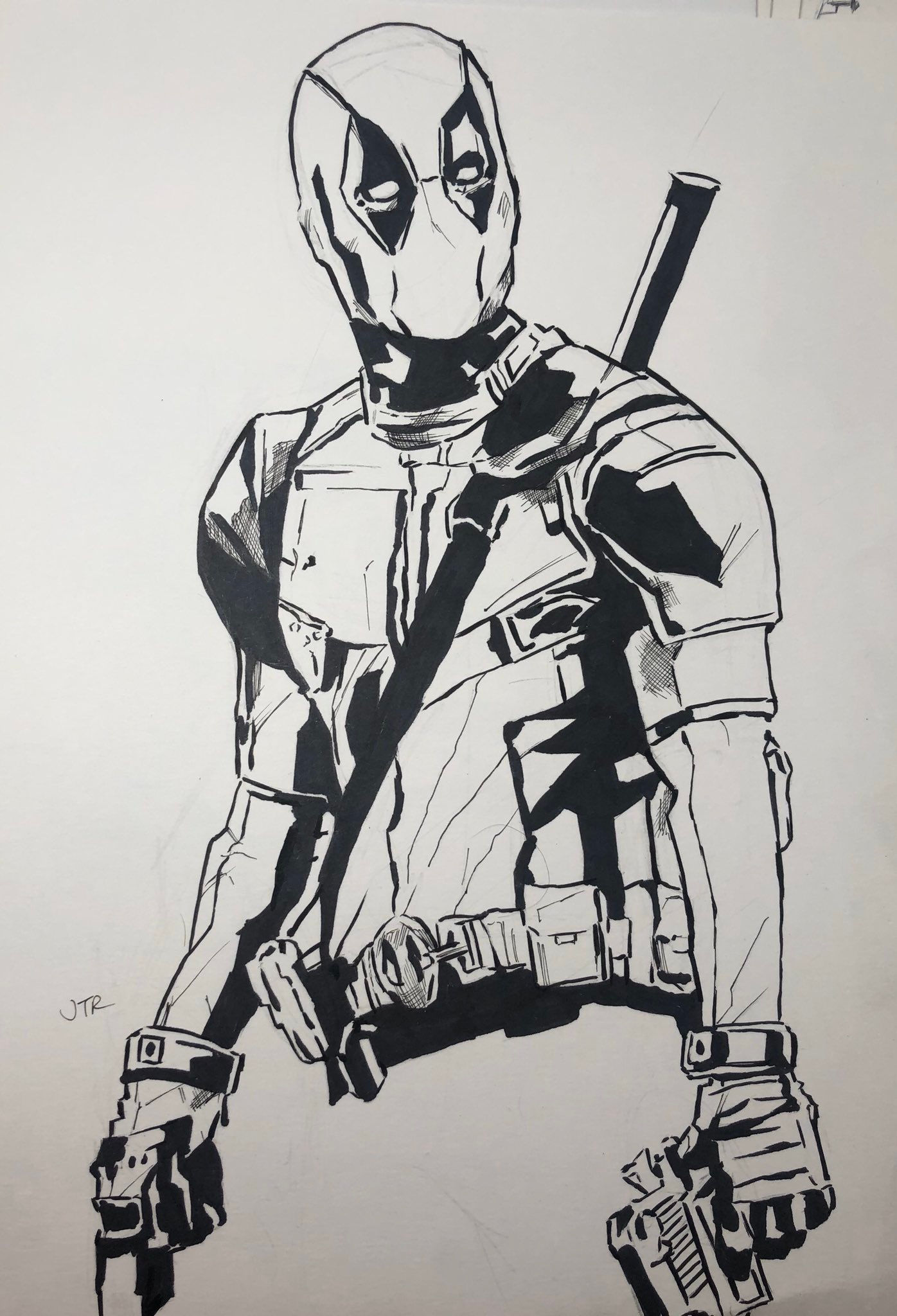 Wallpaper #HWfz8pIBSpphPi3-MnOE208 Drawings of Deadpool