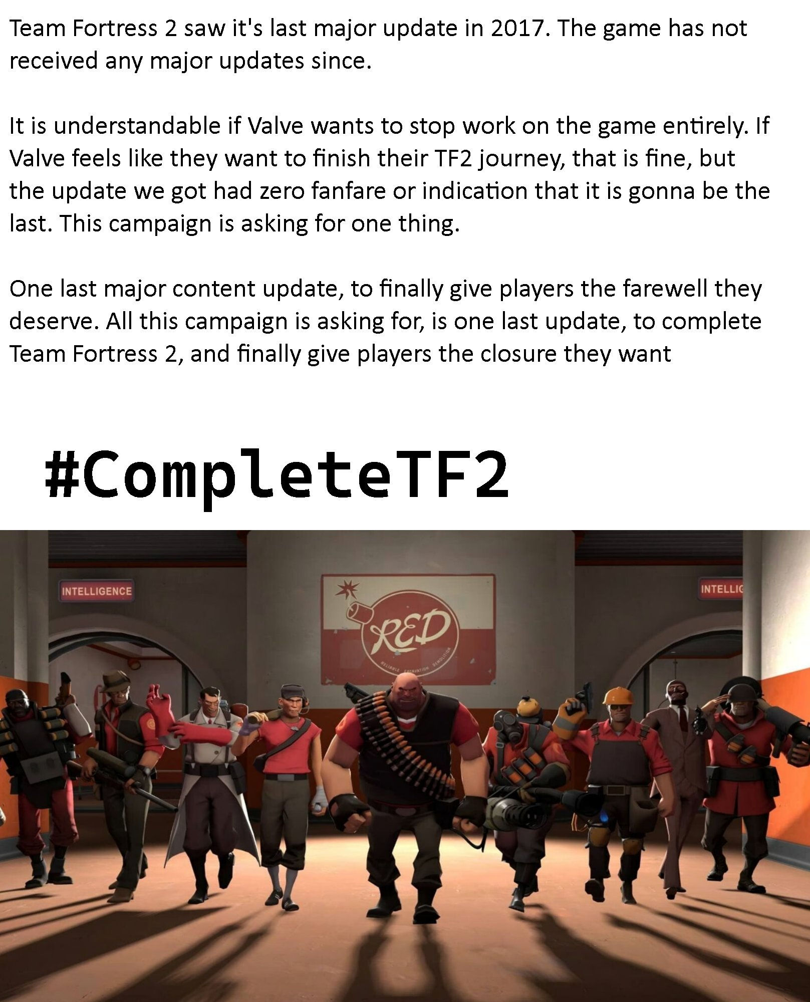 Wallpaper #z2ev85IBSpphPi3-inav238 Rtf2 on Twitter Team Fortress 2 Deserves One Last Update One Last