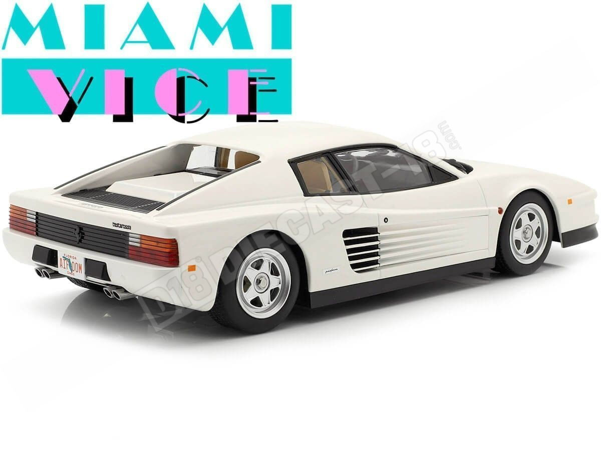 Wallpaper #L_AJf5cBi4JM6agGmiBh85 1984 Ferrari Testarossa Monospecchio Mk1 Miami Vice Blanco 118 K