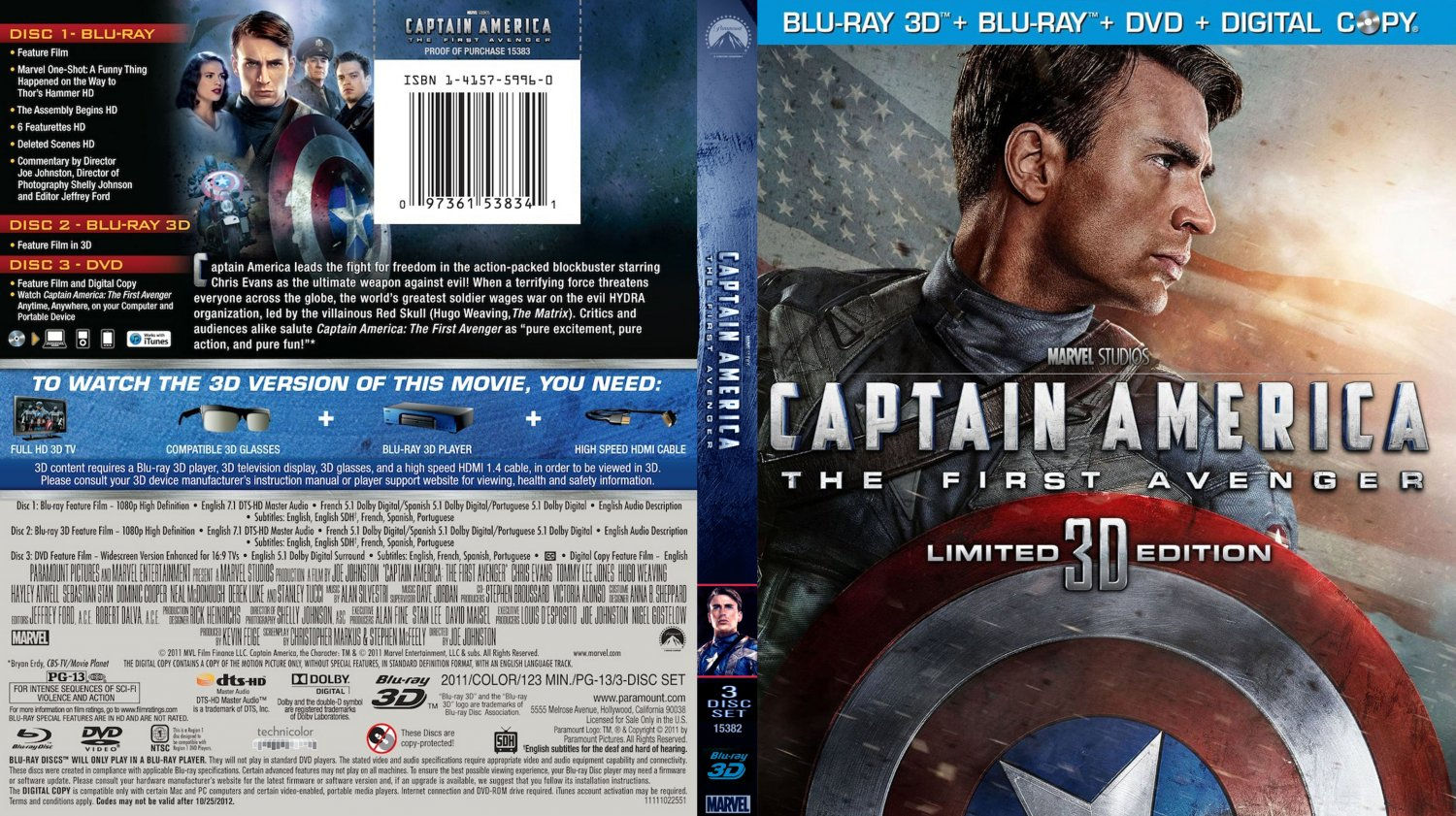 Wallpaper #TzHkNZMB5zzyi_yYKVgZ27 Captain America the First Avenger Movie Blu Ray Scanned Covers