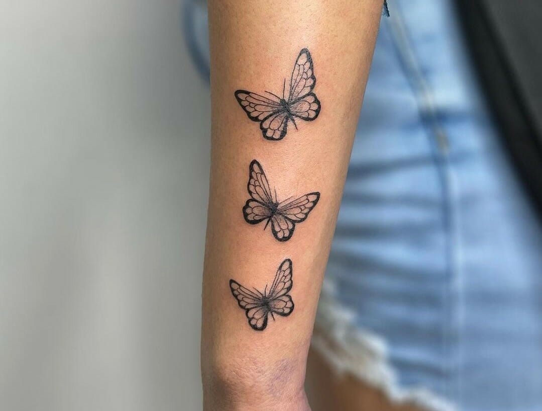 Wallpaper #7F10F Butterfly Tattoo Outlines for Women Ink Blacktattoo Tattoo White