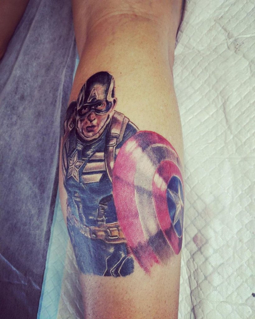 Wallpaper #P5zO4JIBZHQxiYarB7hG240 101 Best Captain America Tattoo Ideas You Need to See