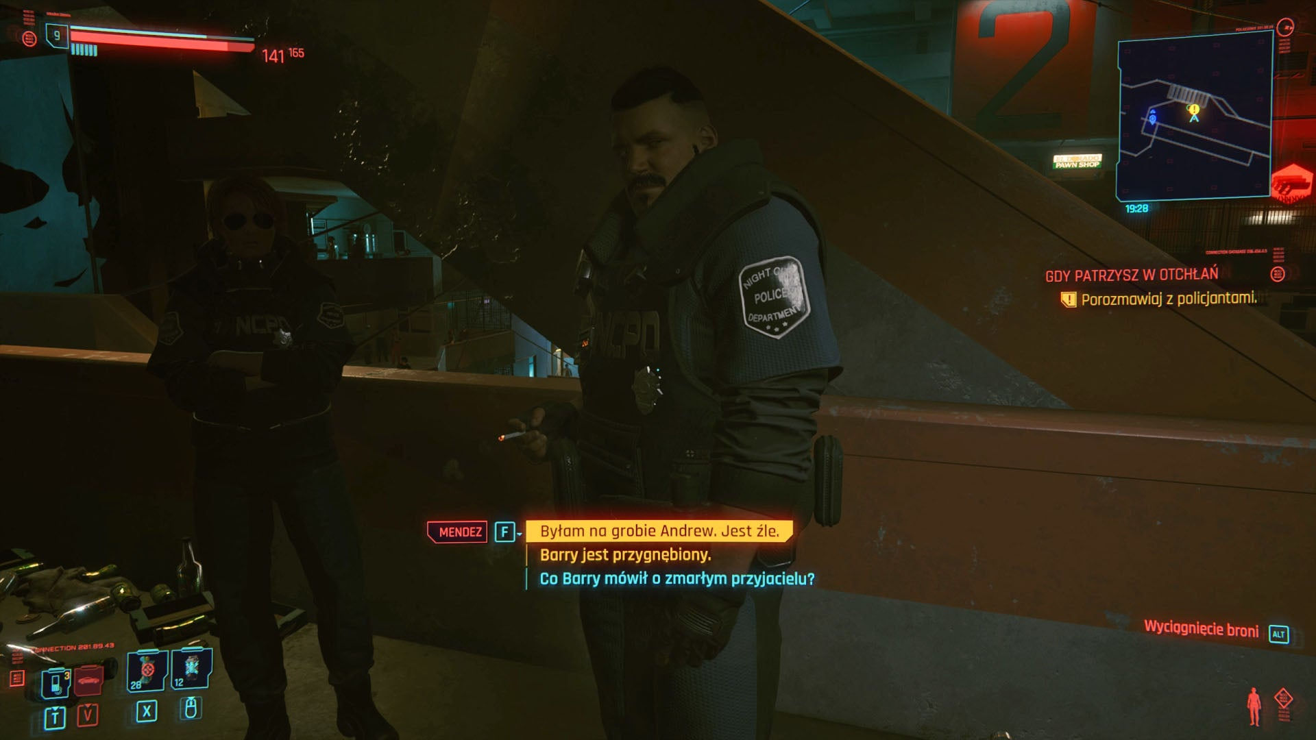 Wallpaper #mn2I8I4Bnwiau_P6YwbF12 Cyberpunk 2077 Gdy Patrzysz W Otchlan Oficer Barry Eurogamerpl
