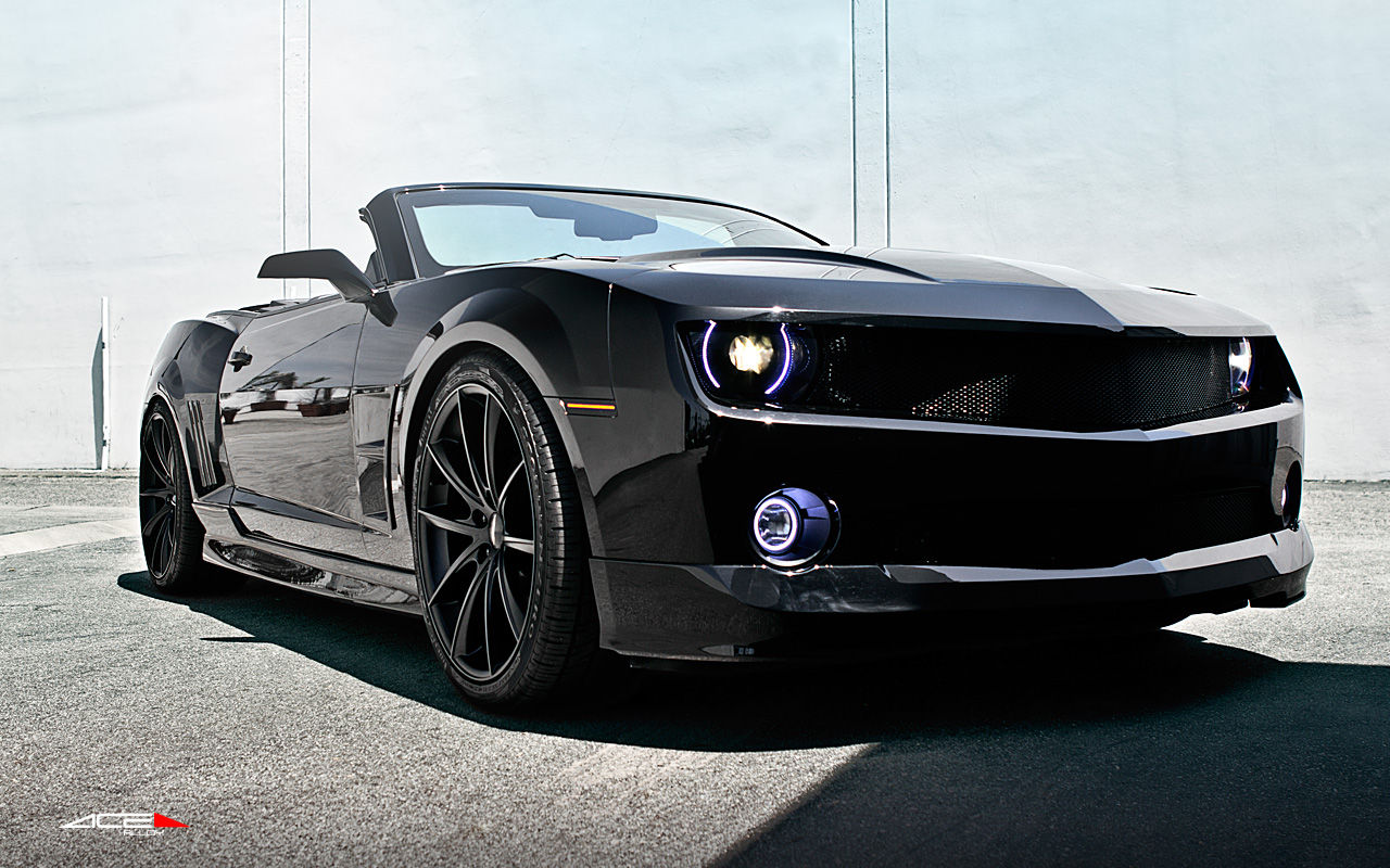 Wallpaper #geovU5MBlwTYPL18Twp025 Black Camaro Black Rims