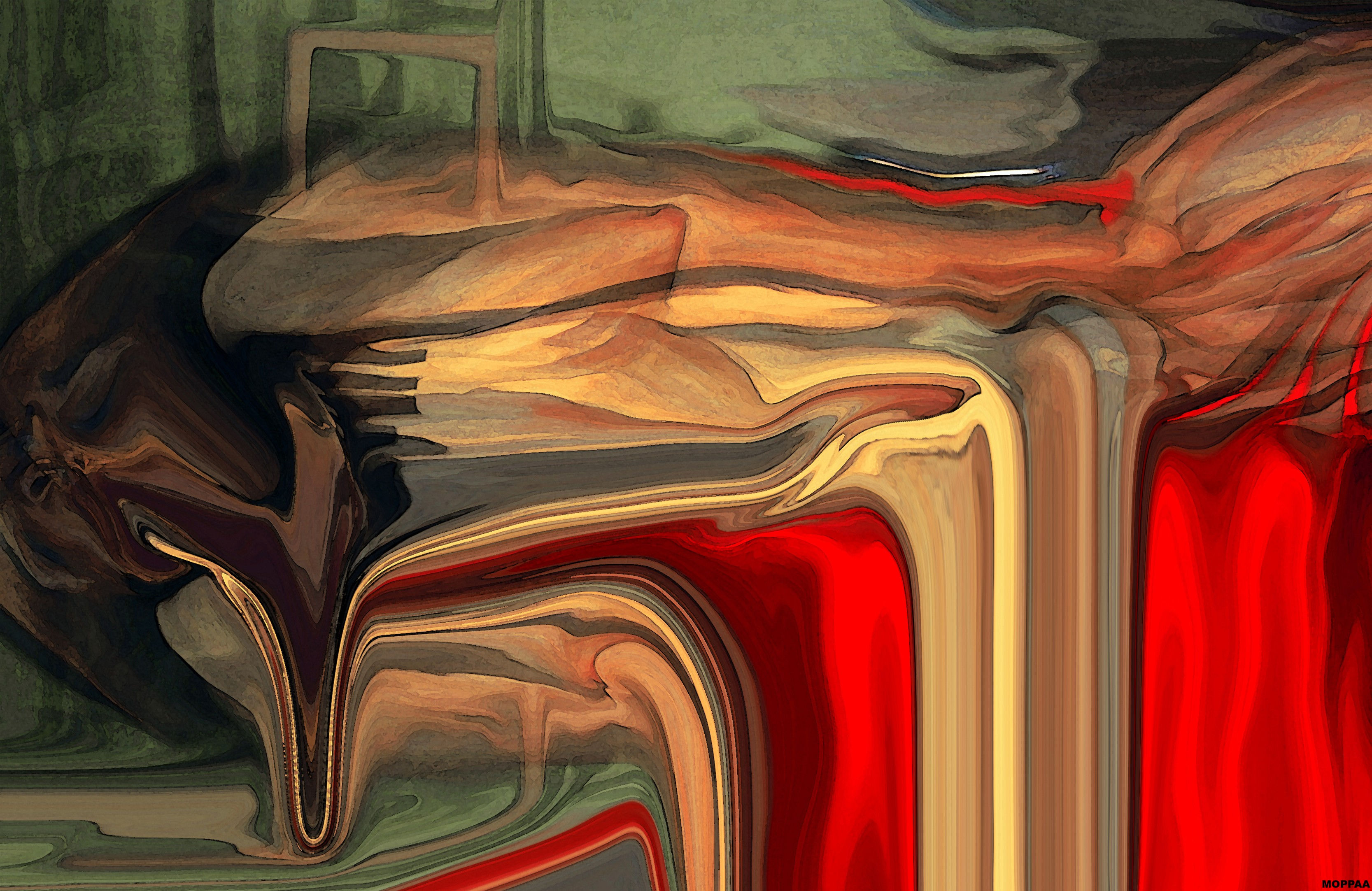 Wallpaper #A7CC0 Abstract Dreams Original Oil Painting Surrealism Handmade Art One