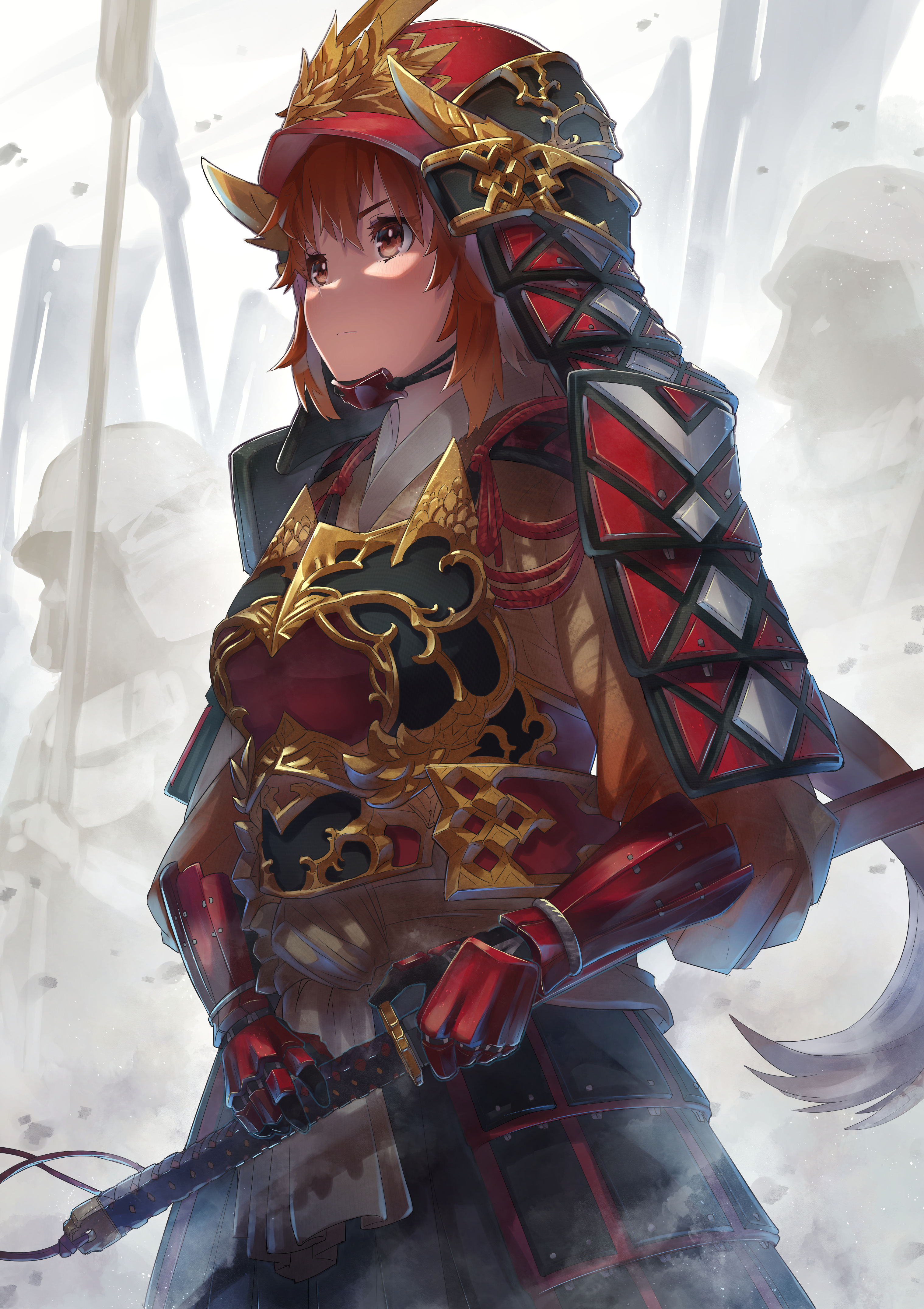 Wallpaper #-F7eMpMBborbLbczul_584 Samurai Armor Anime