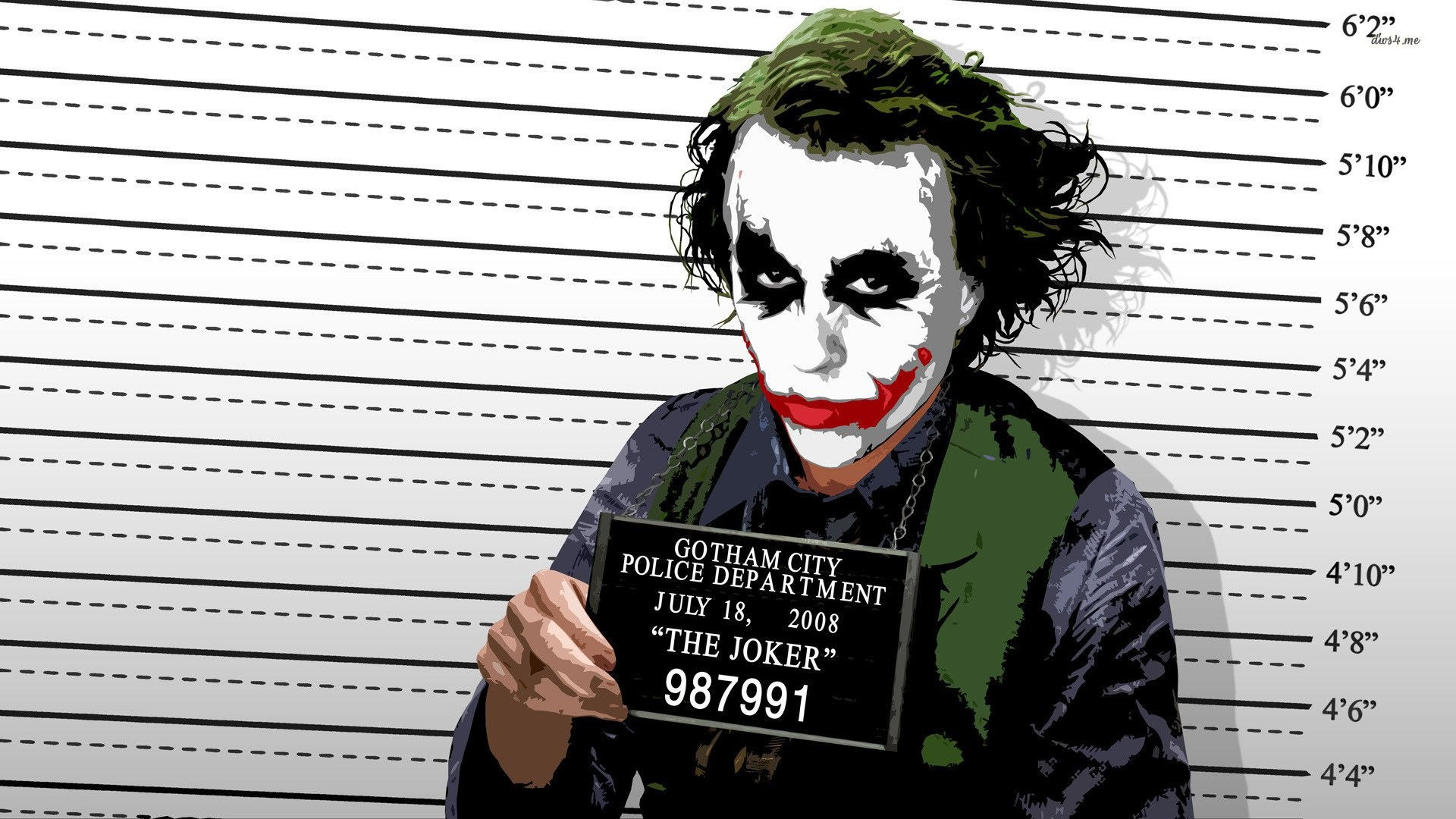 Wallpaper #_0C5MZMBJhL2WPbay8f5343 Joker Heath Ledger Numbers 2008 Year Movies Villains the Dark