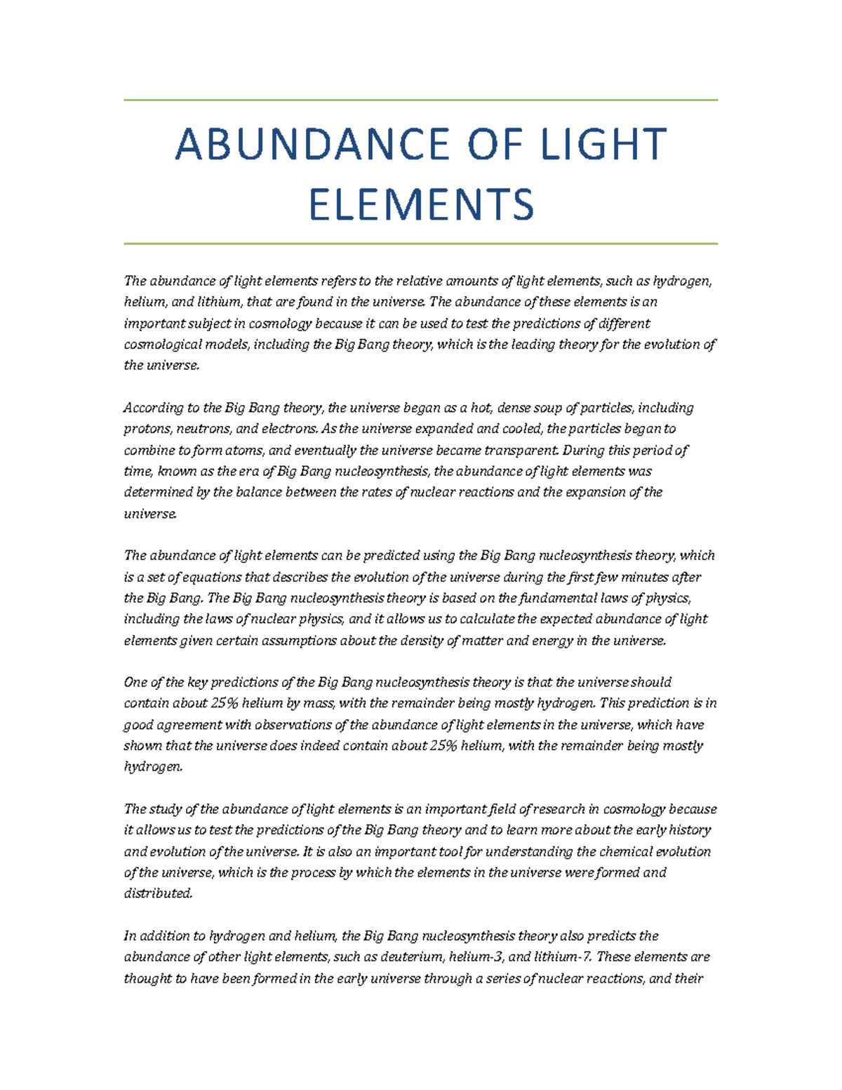 Wallpaper #uGdr8ZIBSpphPi3-MmsY84 Abundance of Light Elements in Astronomy Abundance of Light Elements