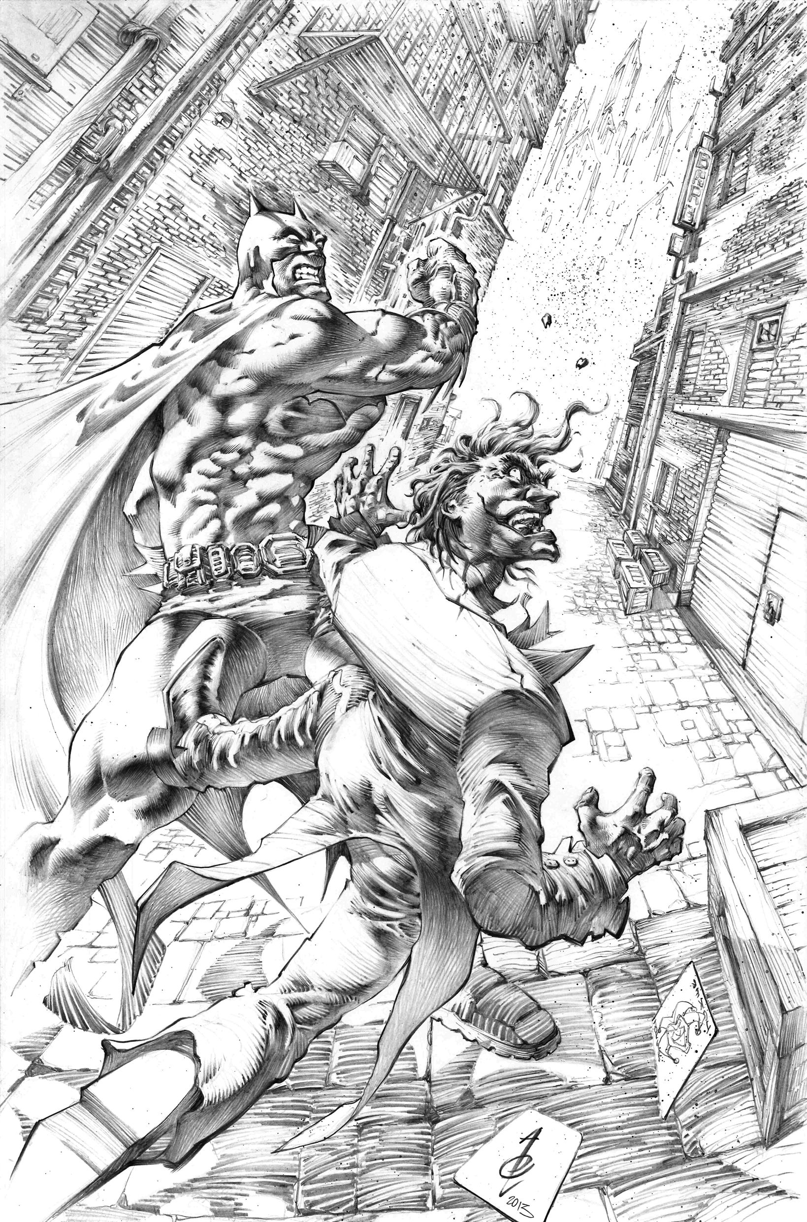 Wallpaper #fwAQ7I4BSdW8dNouCROb16 Batman vs Joker Commission by Quahkm on Deviantart