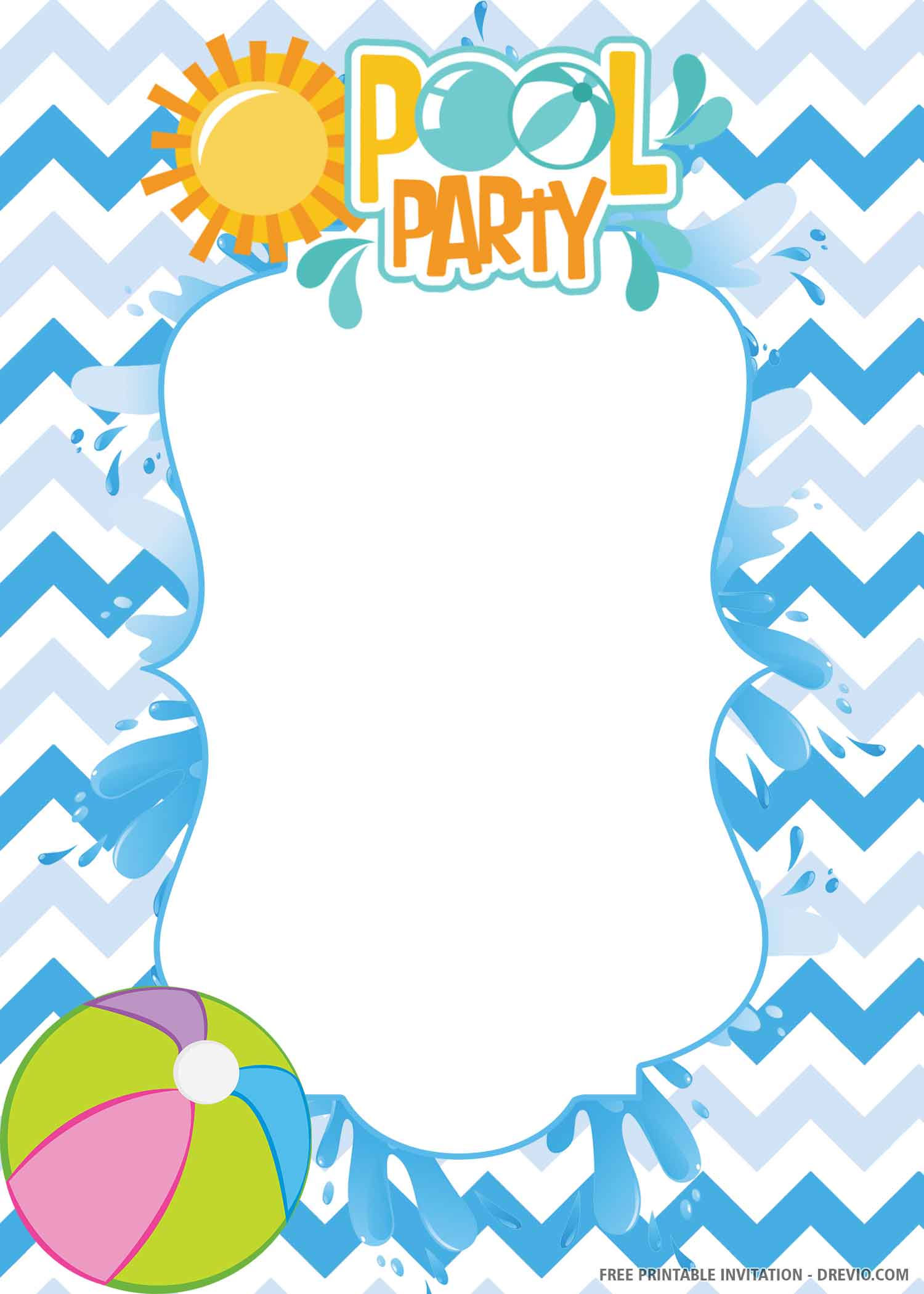 Wallpaper #nDEINpMB5zzyi_yYPFiv77 Free Printable Pool Party Birthday Invitation Templates Download