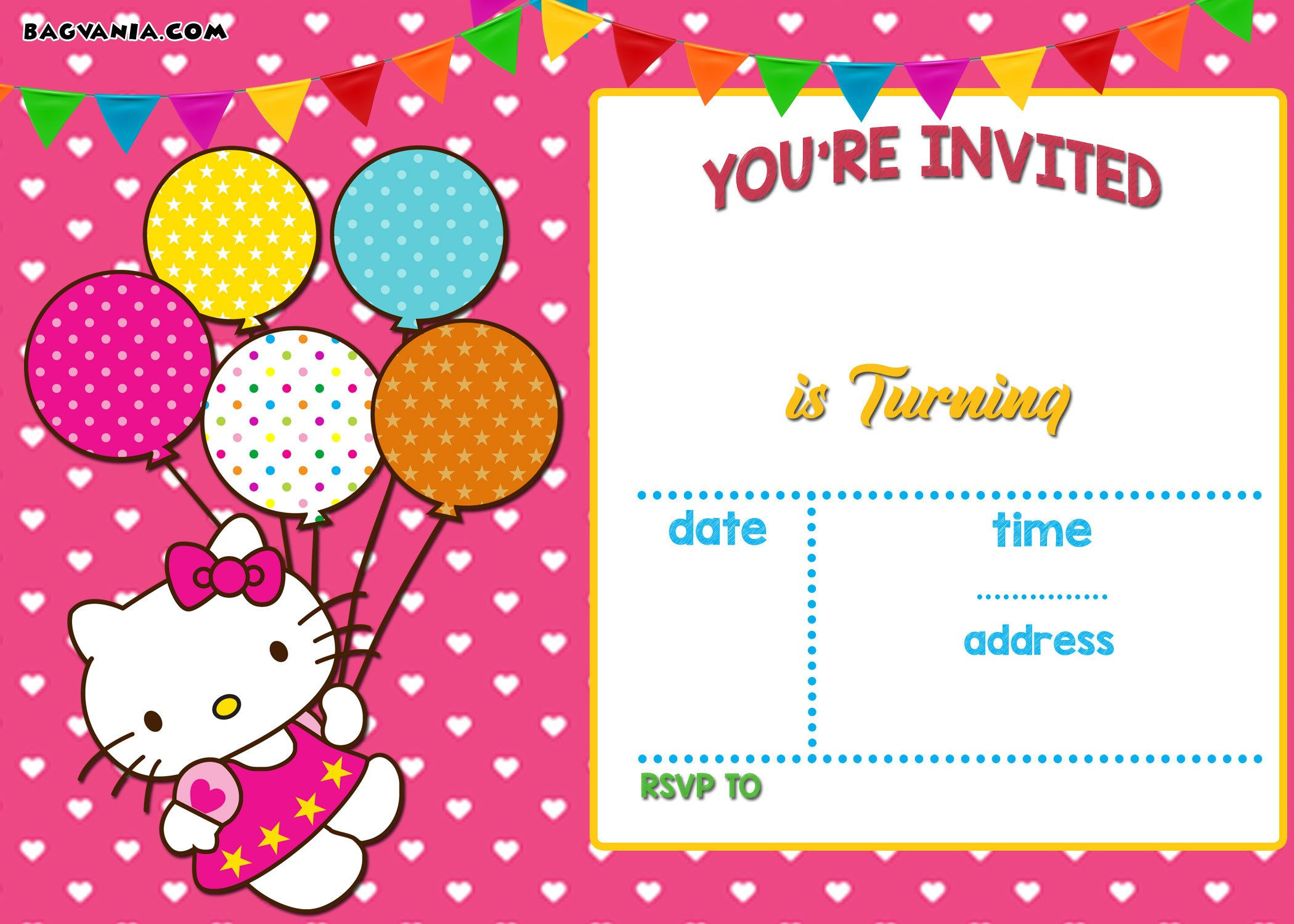 Wallpaper #nDEINpMB5zzyi_yYPFiv62 Free Hello Kitty Invitation Templates Download Hundreds Free