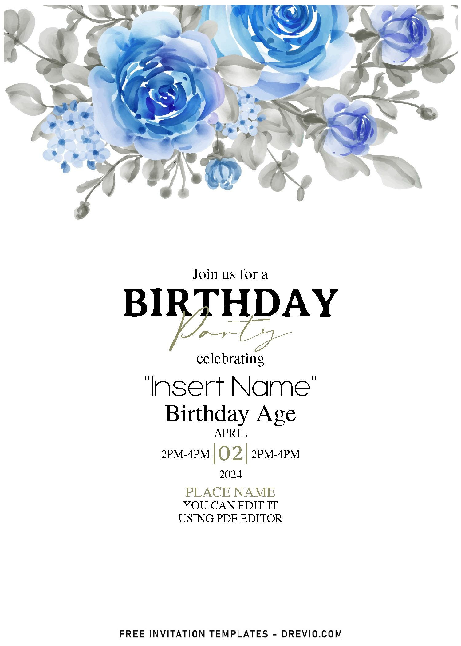 Wallpaper #3DG7NZMB5zzyi_yYq1fz284 Floral Border C Download Hundreds Free Printable Birthday Invitation