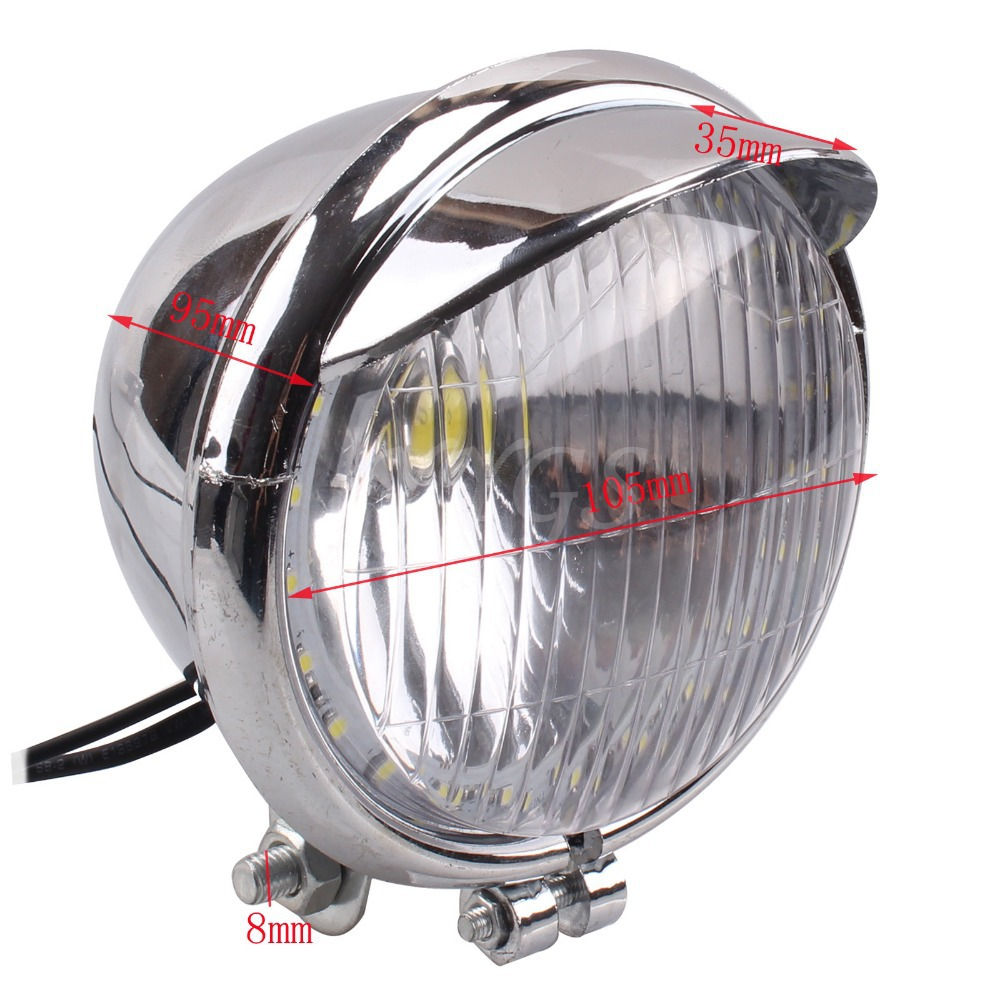 Wallpaper #_bkg35IBJvJKYCmE2wi472 241 LED 10w Chrome Universal Motorcycle Chrome Headlight Head Lamp for