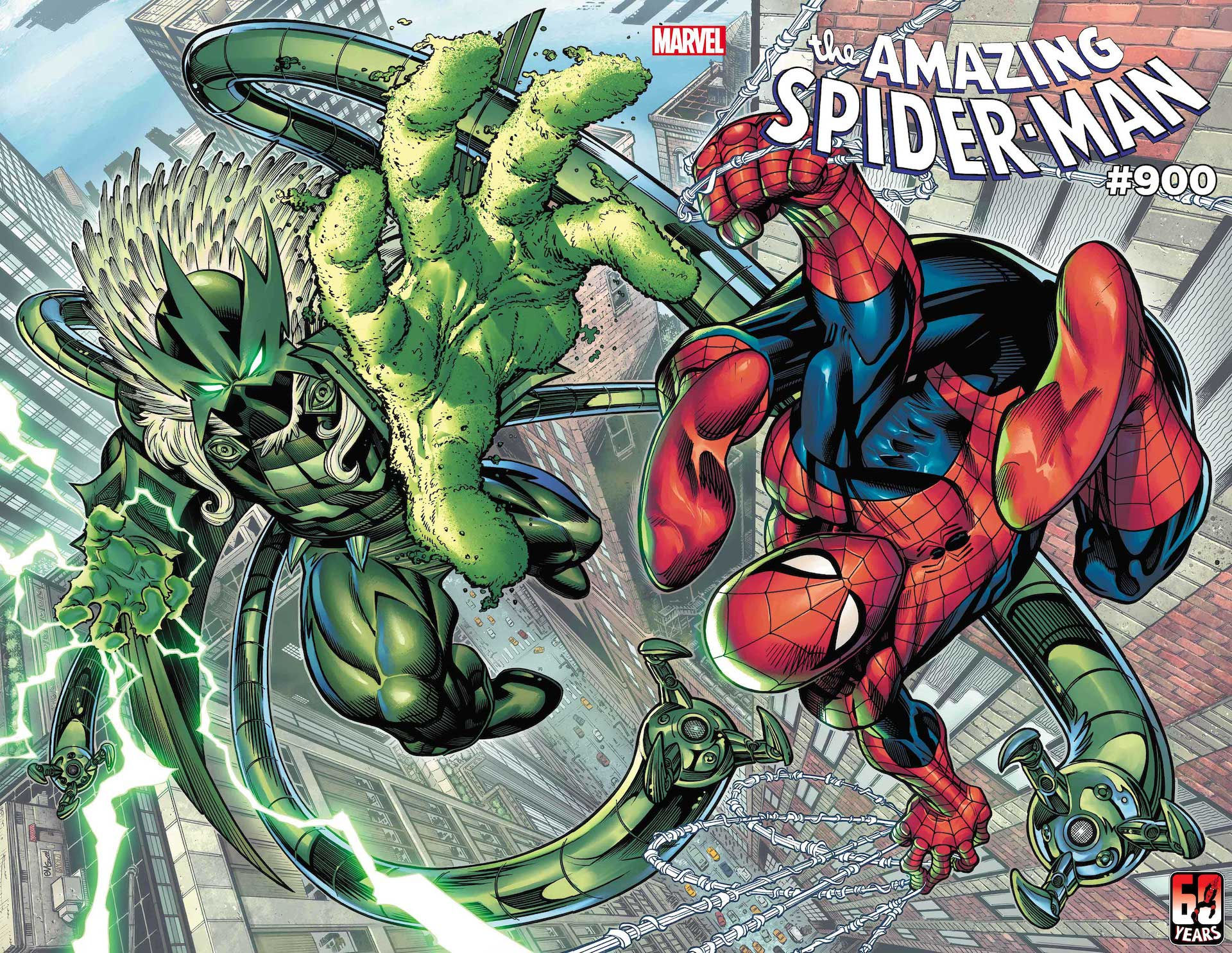 Wallpaper #ceb46 1920x1080 Spiderman vs Sinister Six Art Laptop Full HD 1080p HD 4K