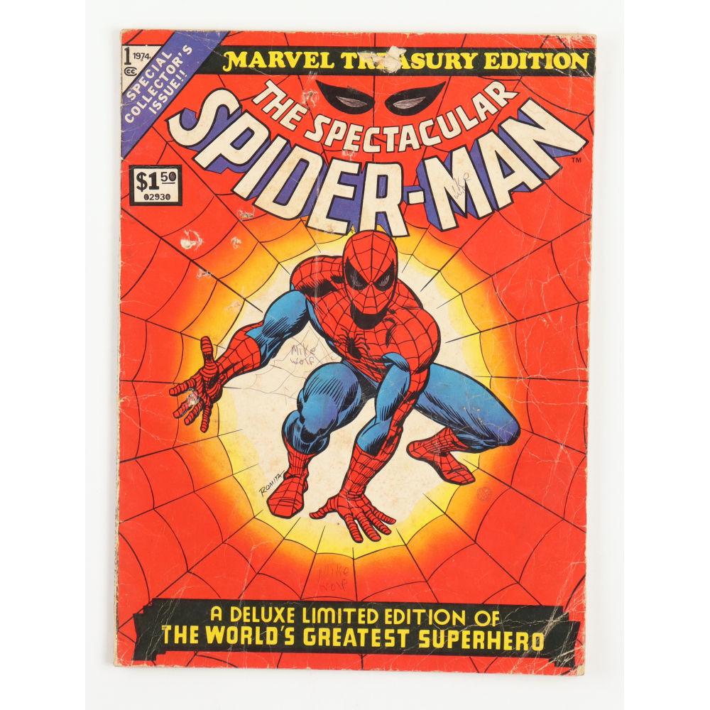 Wallpaper #crkE35IBJvJKYCmEdgjq281 The Spectacular Spider Man 1974 Issue 1 Marvel Treasury Edition Jumbo