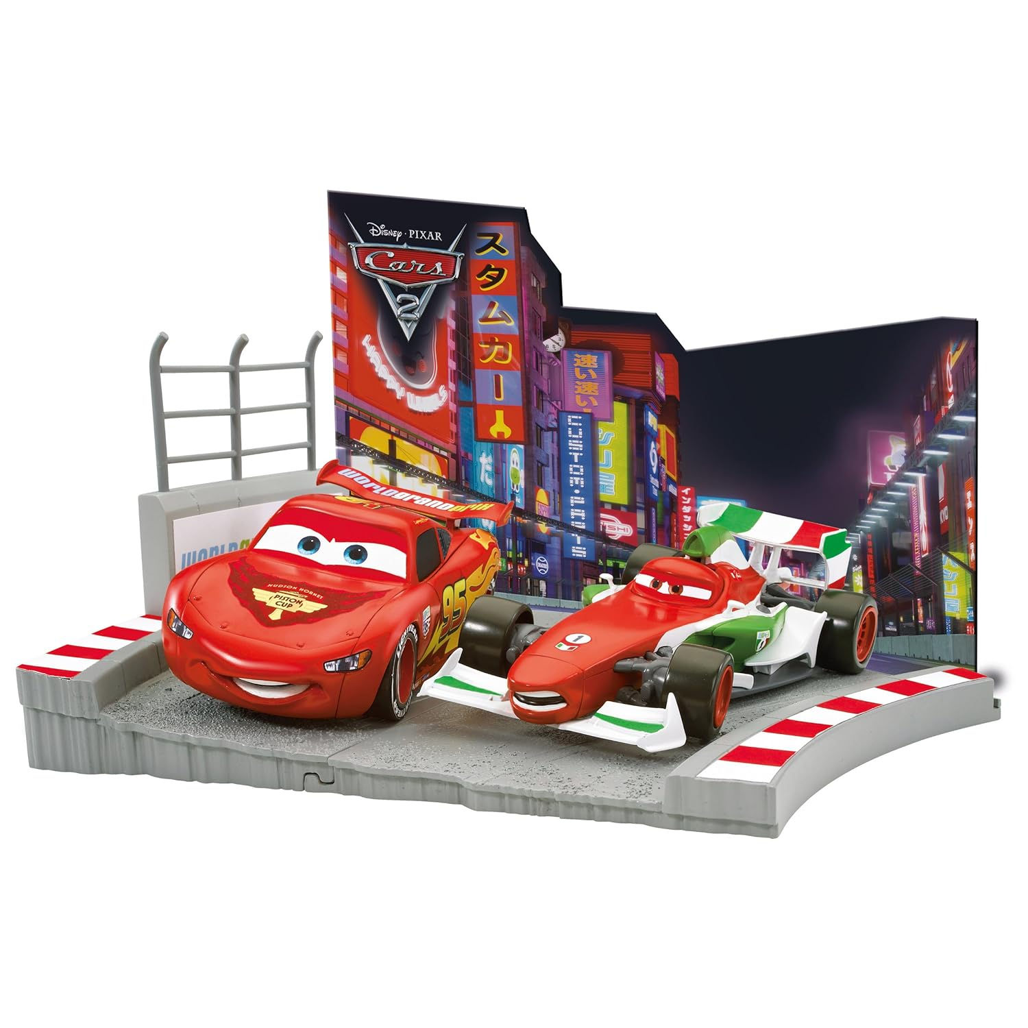 Wallpaper #jmcwCpMBSpphPi3-ftO630 Disney Pixar Cars 2 Klip Kitz Race to the Finish Line Mcqueen vs
