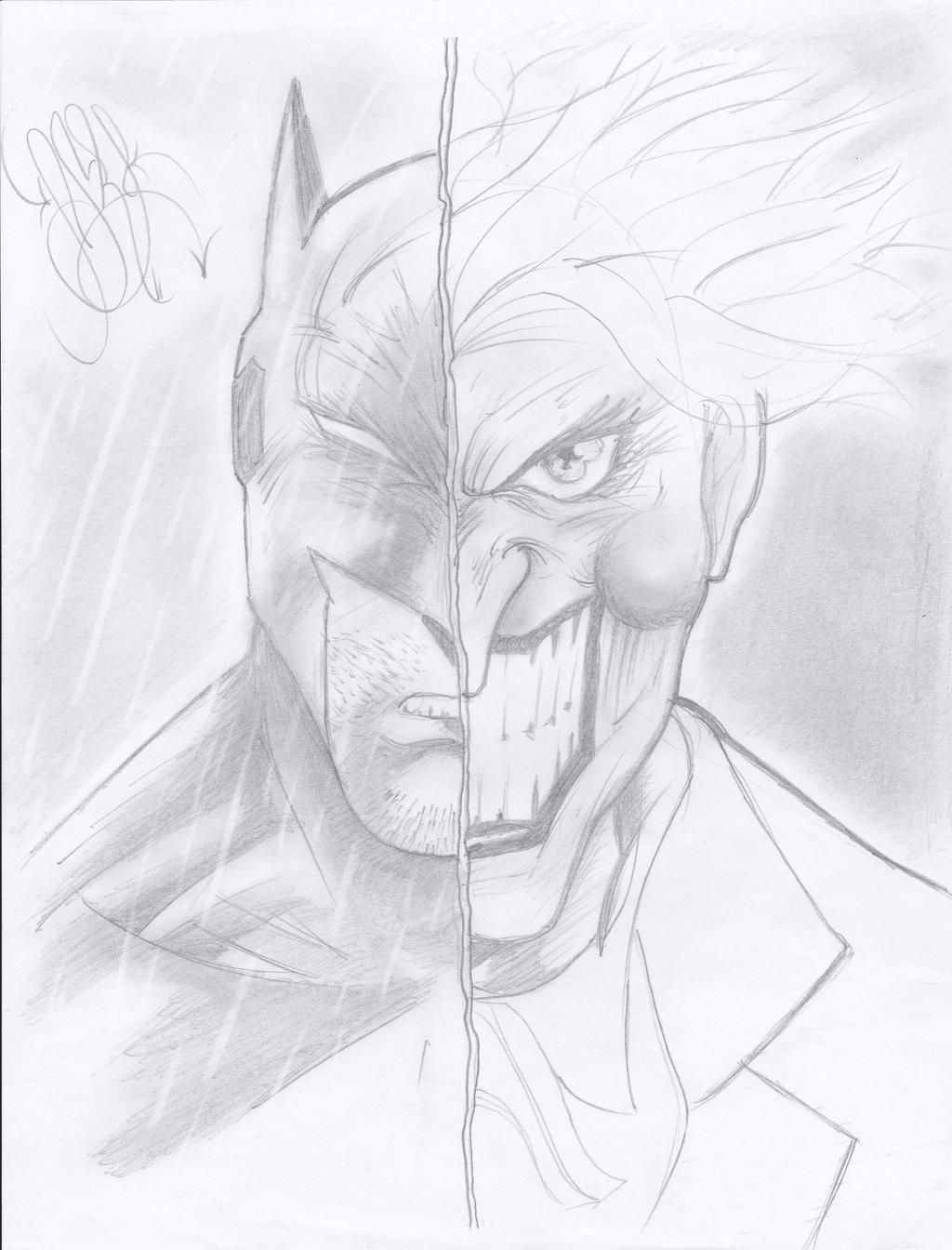 Wallpaper #chmkMY8BtGB6xQ7815Ys27 Pencil Draw Batman and Joker by Naruto2312 on Deviantart