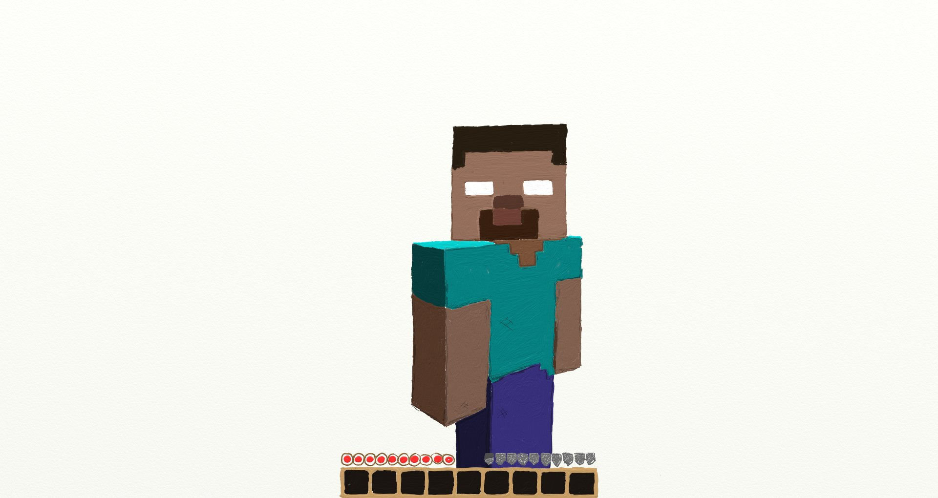 Wallpaper #a2coCpMBSpphPi3-tNPo128 Minecraft Herobrine Painted by Conrod456 on Deviantart